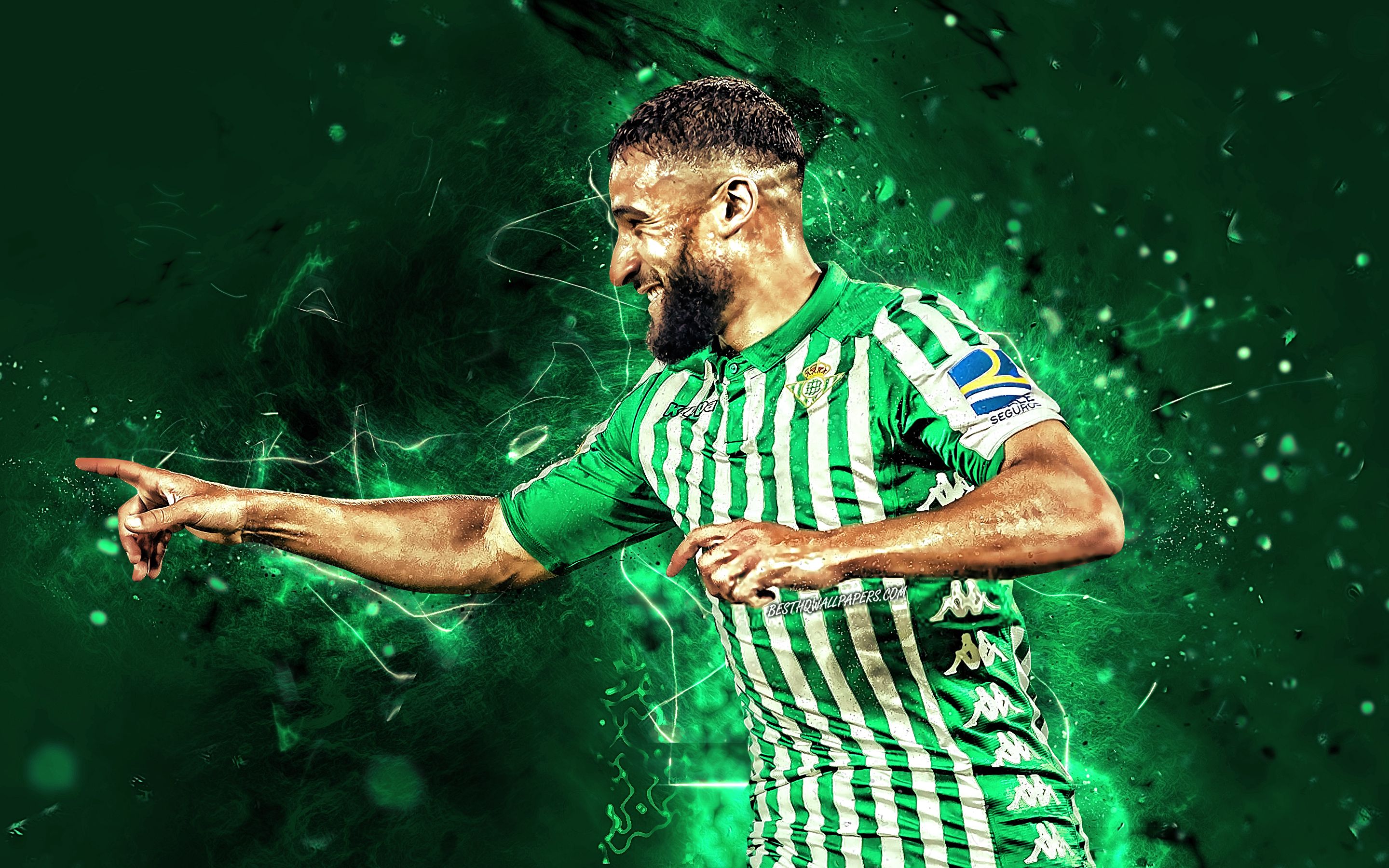 Descargar fondos de pantalla Nabil Fekir, 2019, futbolistas franceses, Real