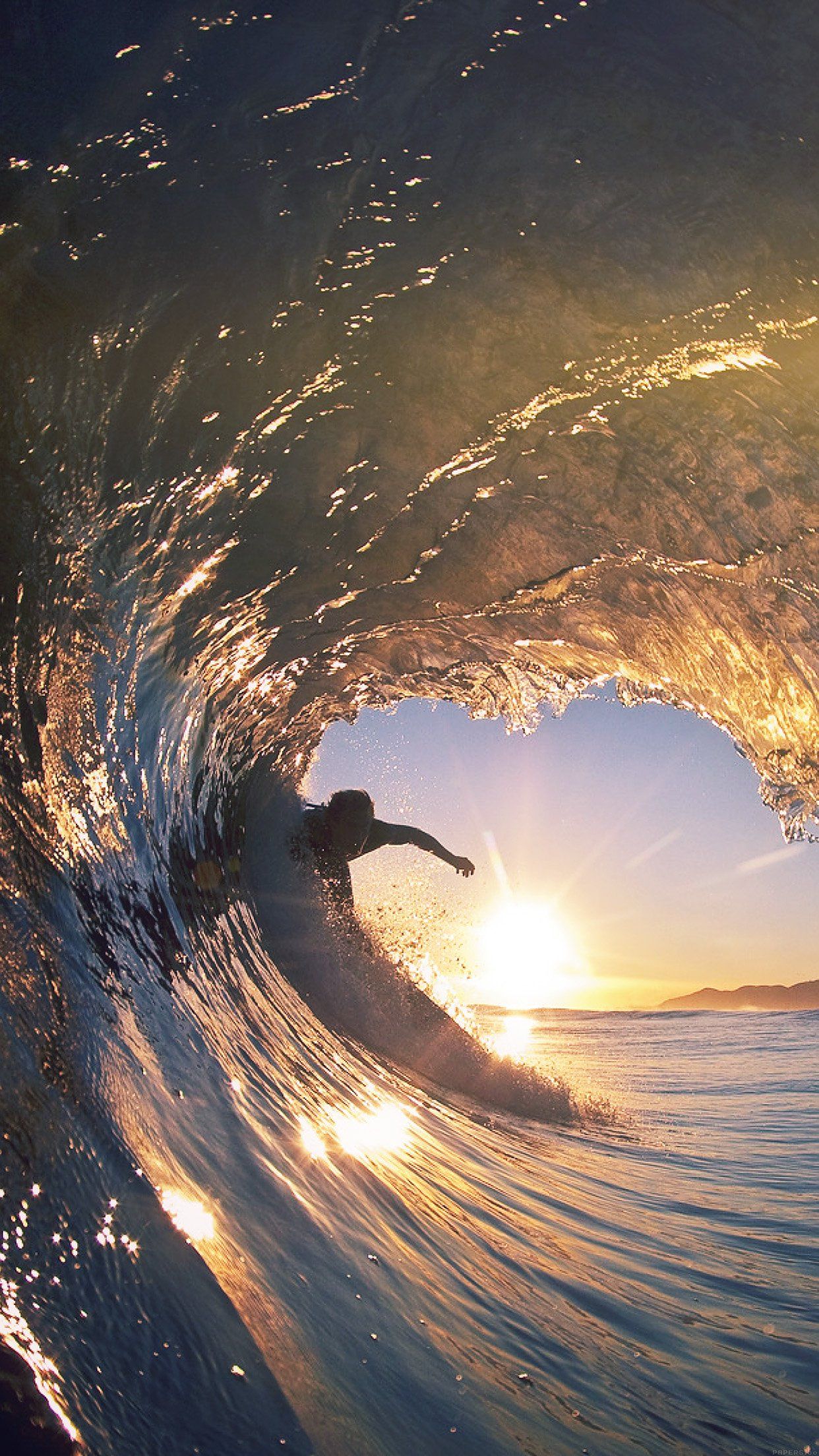 iPhone7papers - mq08-surf-wave-sea-nature-sunshine-flare
