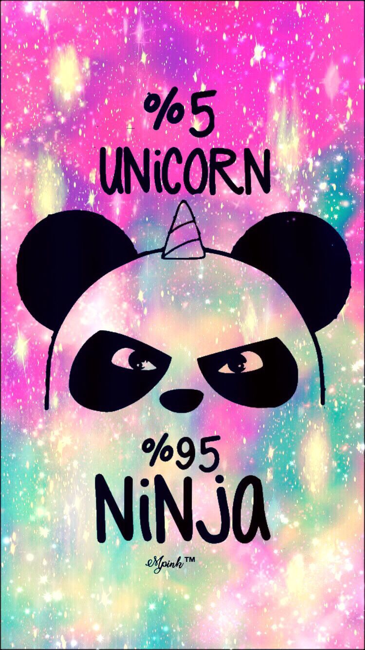 5% Unicornio 95% Ninja Galaxy Wallpaper / Lockscreen Girly, Cute