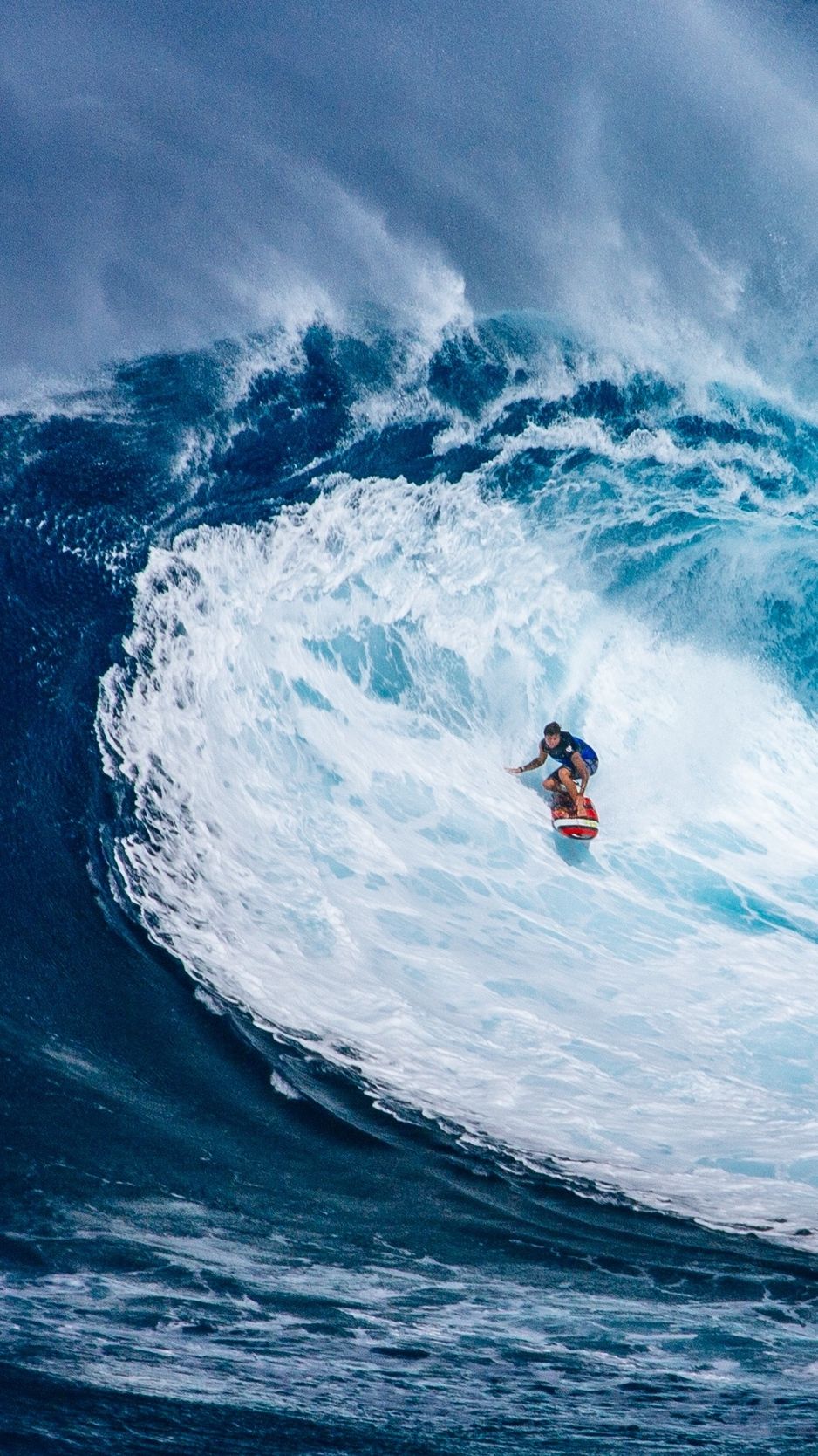 Descargar fondo de pantalla 938x1668 surfista, surf, ola, hawaii iphone 8/7 / 6s