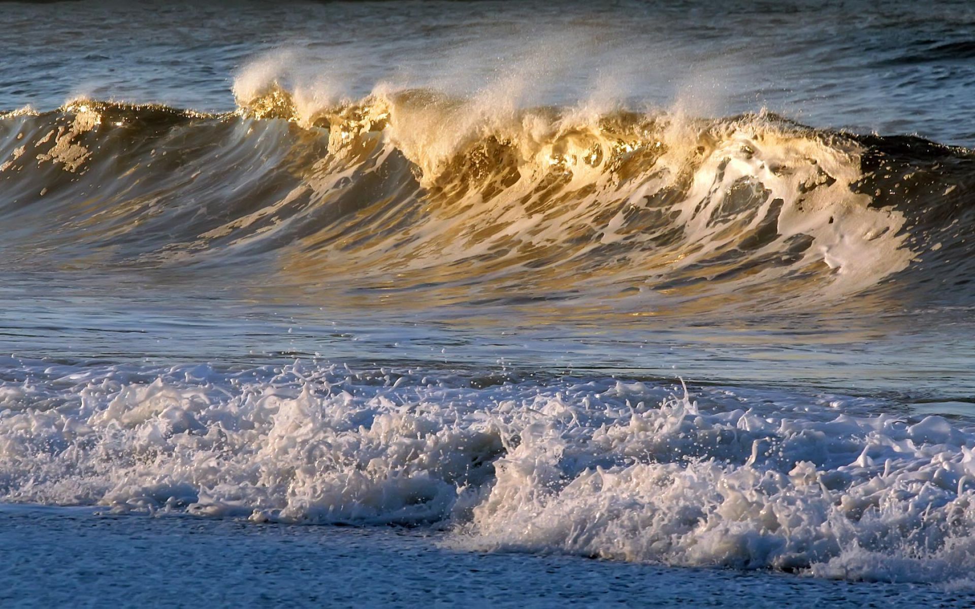 Fondo de pantalla de Golden Wave Surf | HD Beach Wallpapers para dispositivos móviles y de escritorio