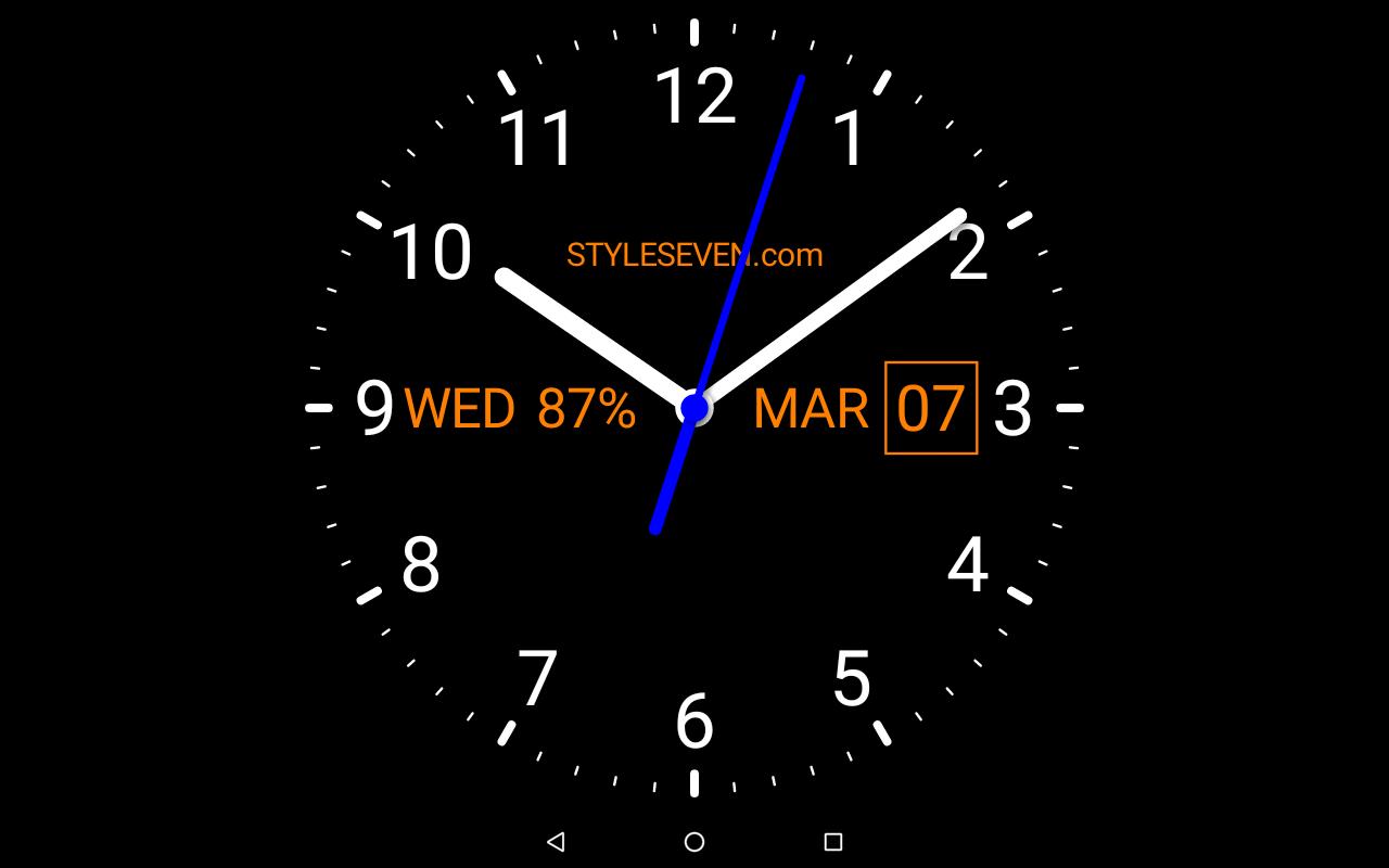 Analog Clock Live Wallpaper-7 para Android - APK Descargar