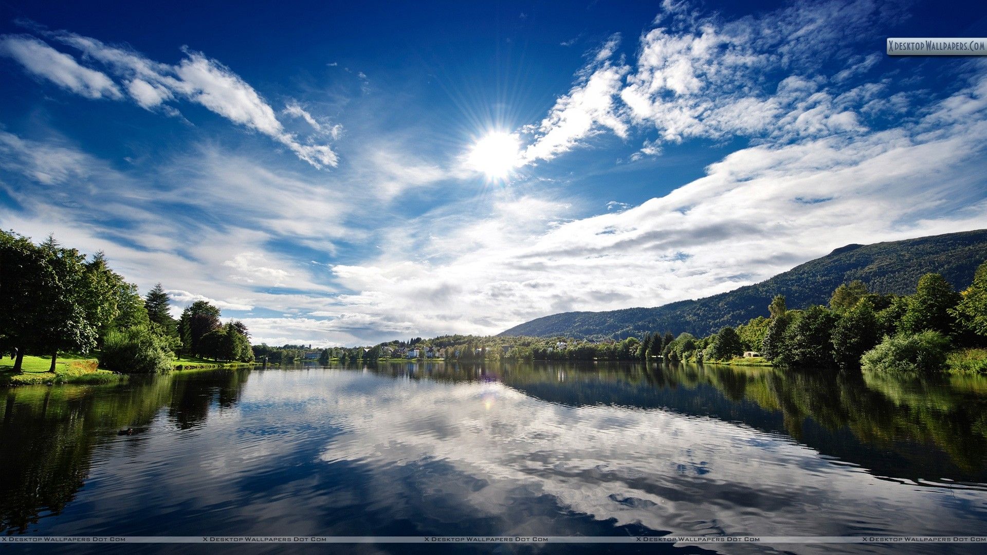 Un fondo de pantalla muy relajante Lake Side Picture