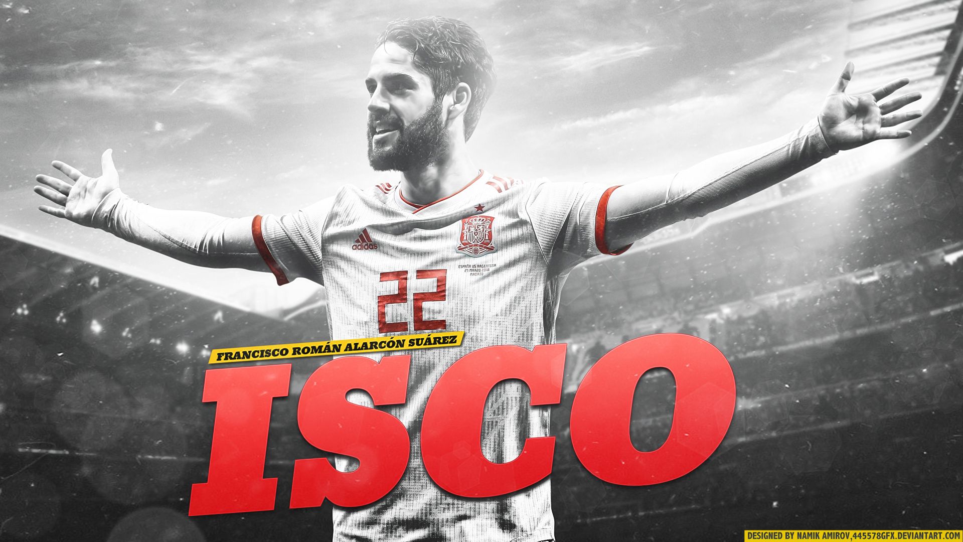 5056984 1920x1080 Fútbol, Isco, fondo de pantalla español y fondo JPG