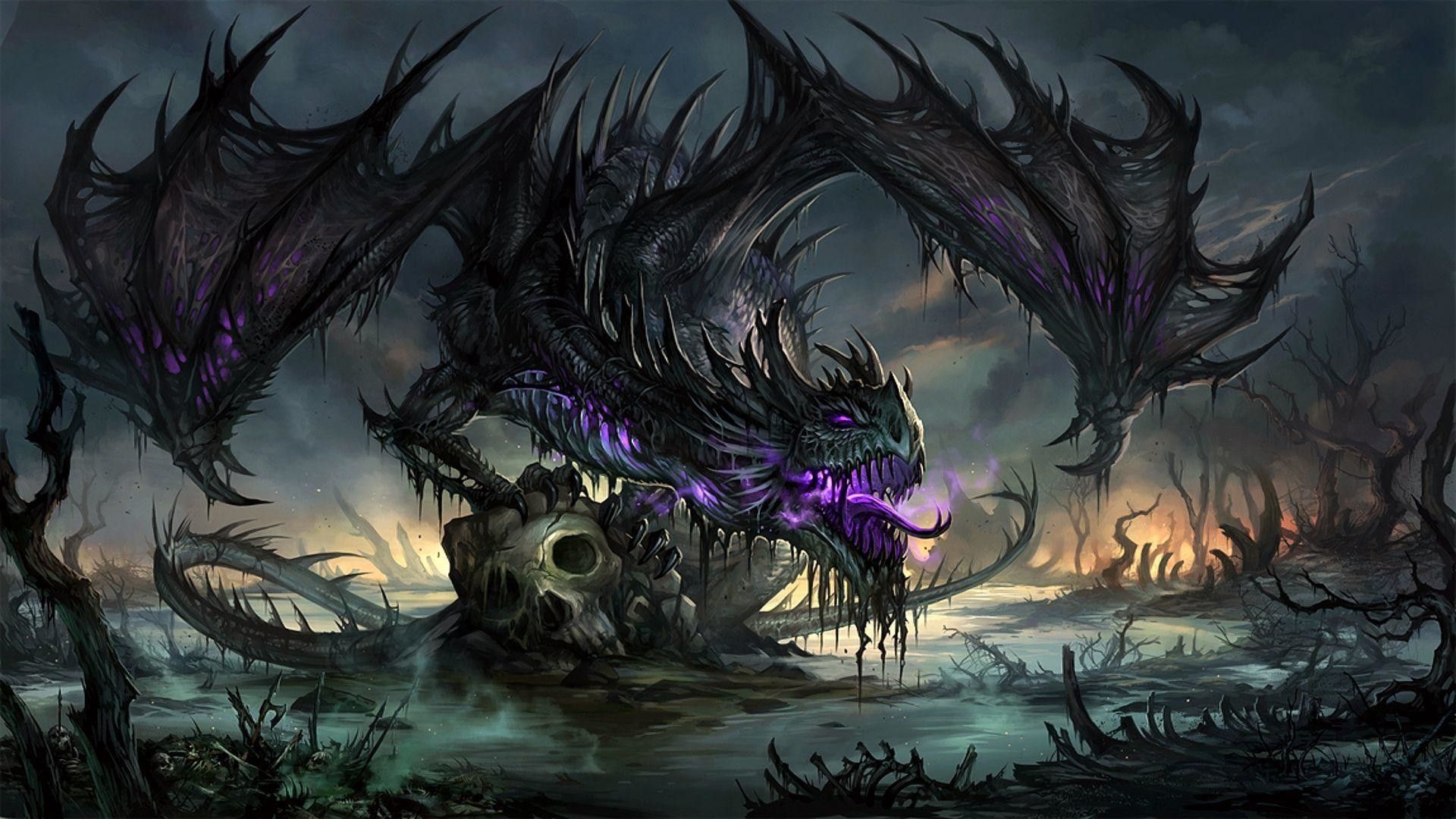 79+ fondos de pantalla de Purple Dragon