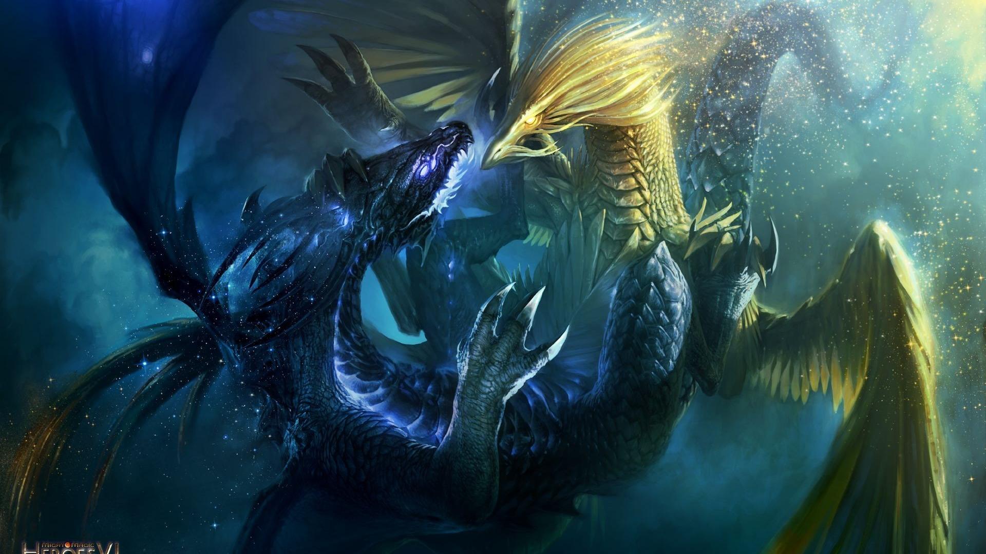 Fondo de pantalla de dragones 1920x1080