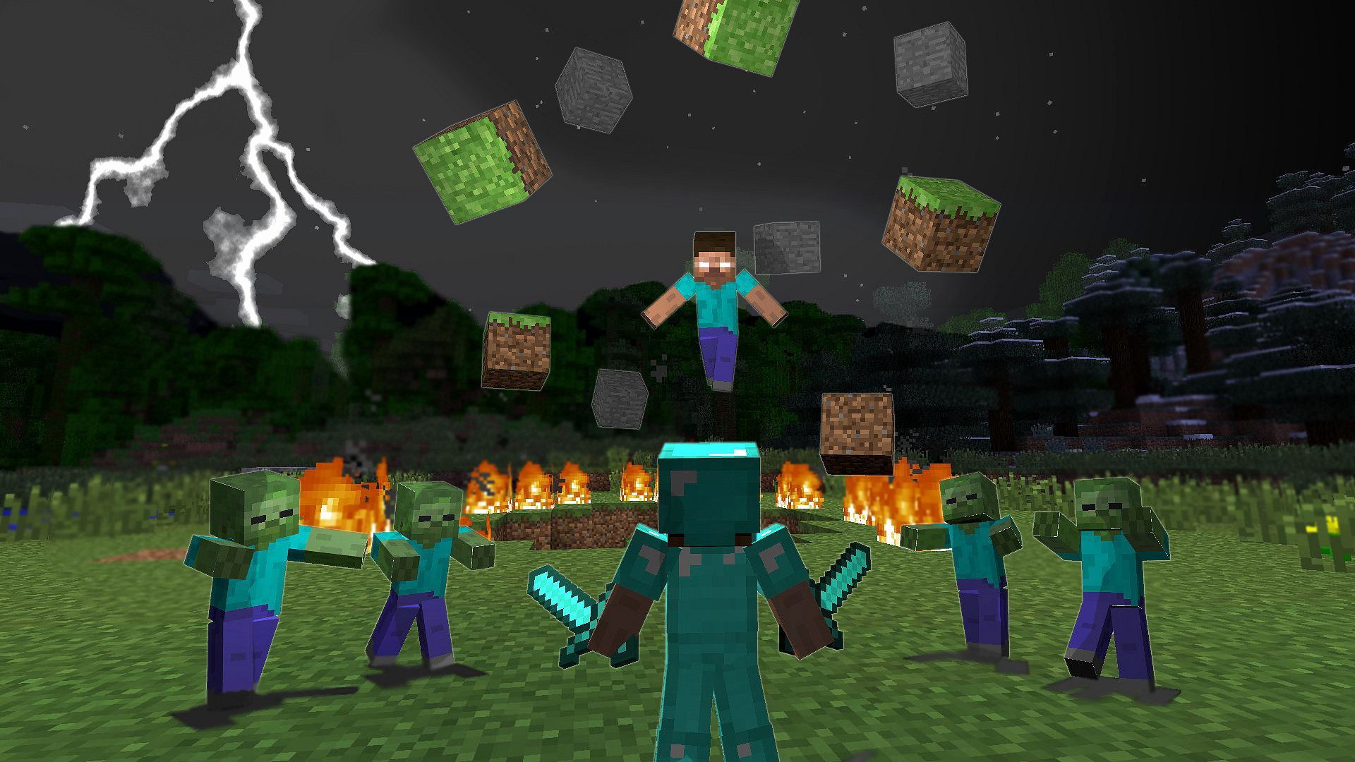Minecraft Wallpapers Herobrine - Fondo de pantalla Cueva