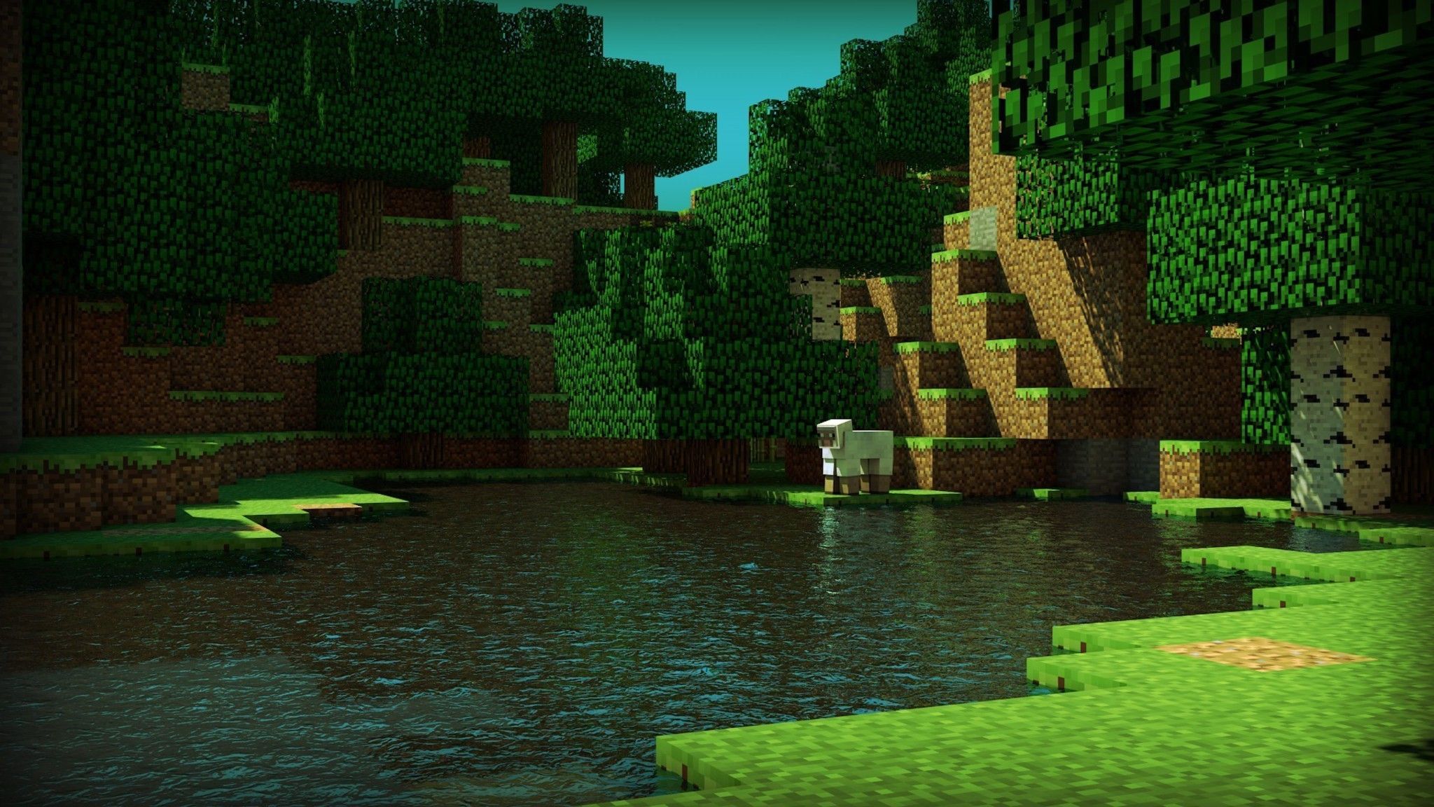 3d Minecraft Cinema 4d rinde ovejas, Lb Photo Realism, Minecraft Lb