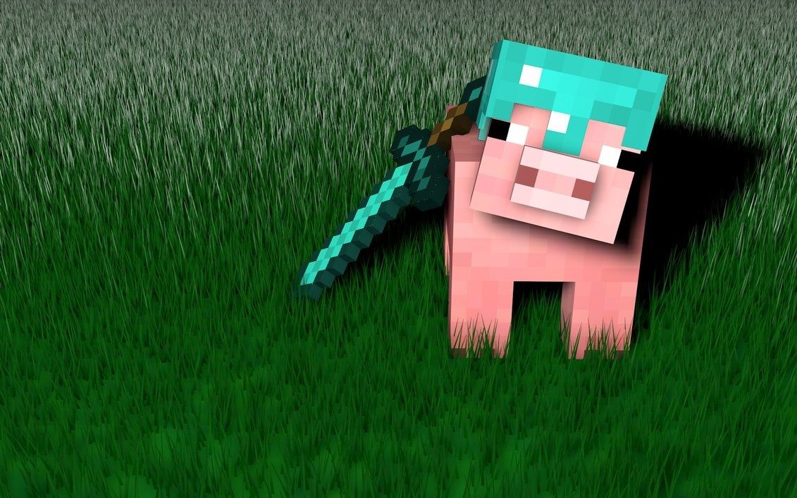 Minecraft Wallpaper Titulado Minecraft - Minecraft Pig Hd (# 61216