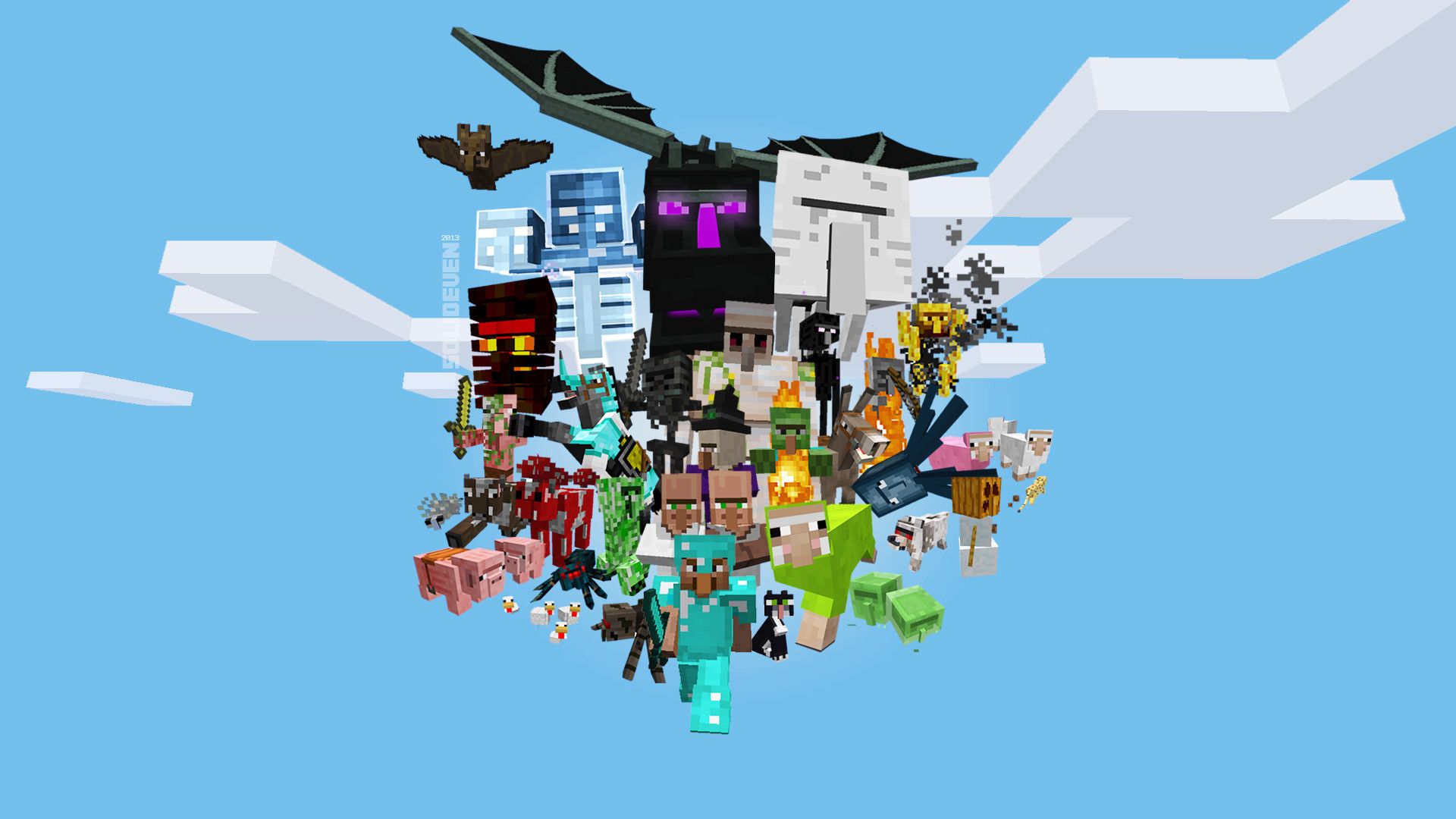 Minecraft Wallpaper Mobs HD Wallpaper, imágenes de fondo