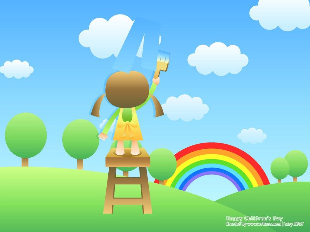Papel Pintado Niños # 6868138
