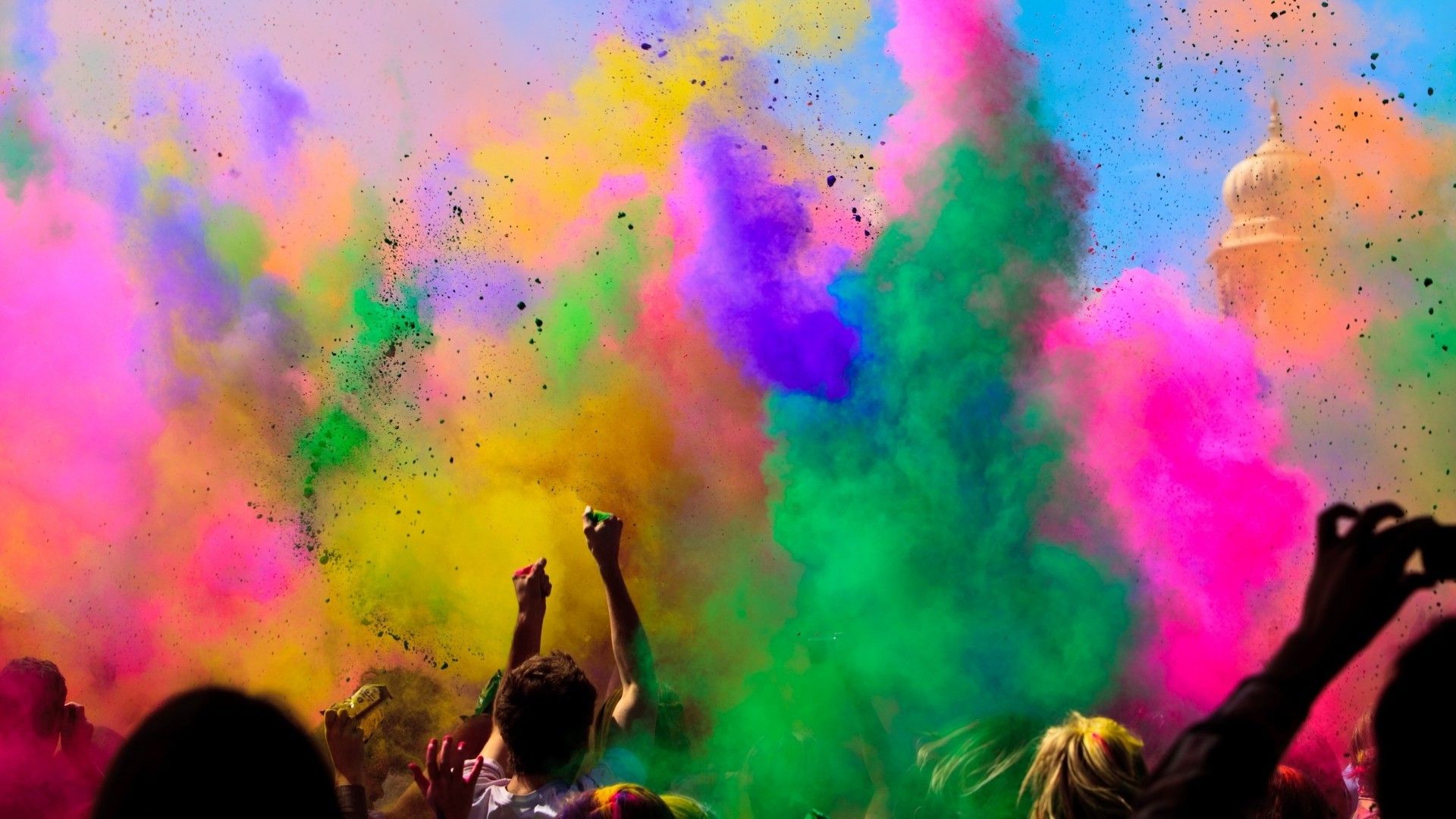 Holi colores y felicidad real de la vida HD wallpapers - HD Wallpaper