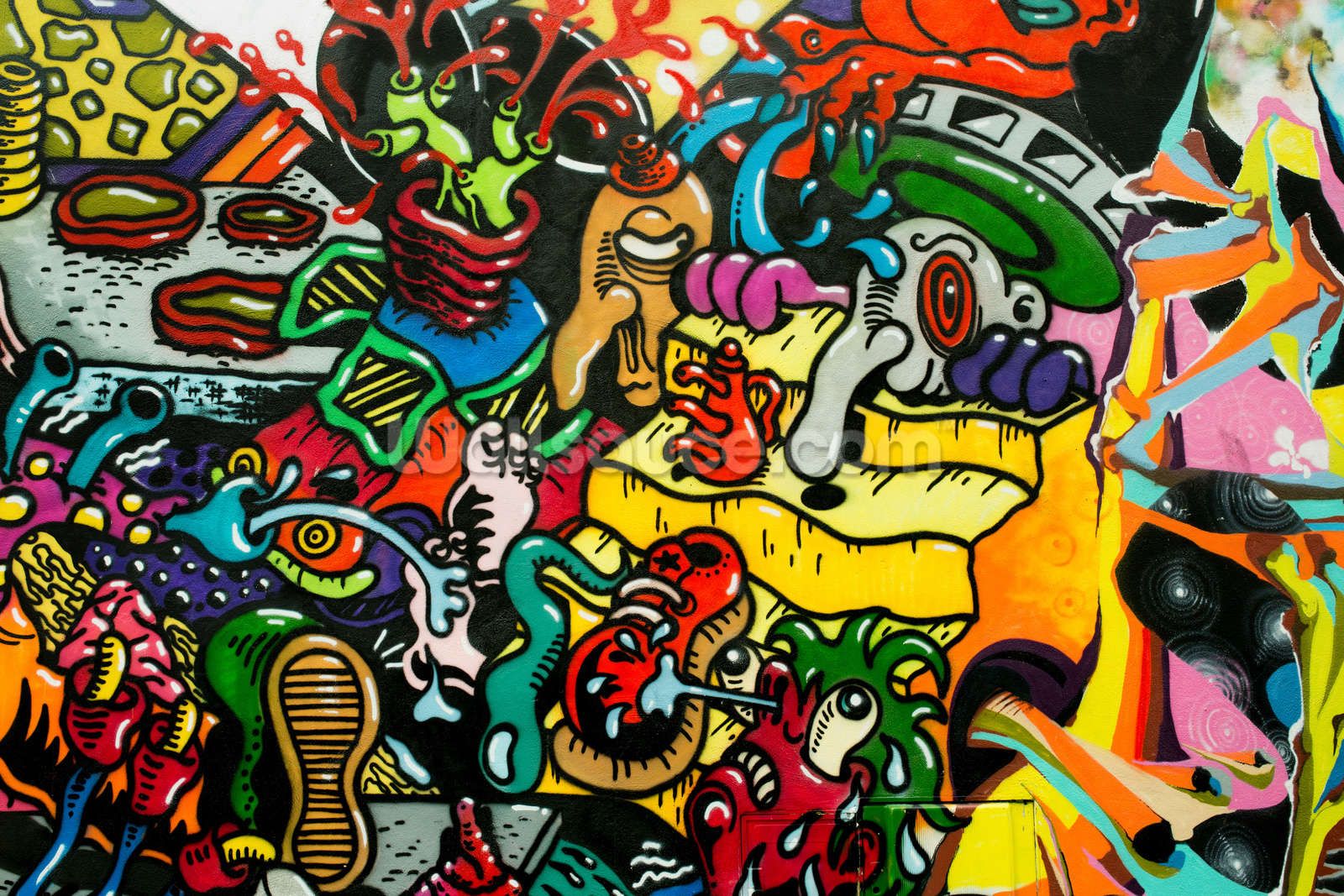 Fondo de pantalla de Graffiti, descarga la imagen de un fantástico hd art urbain