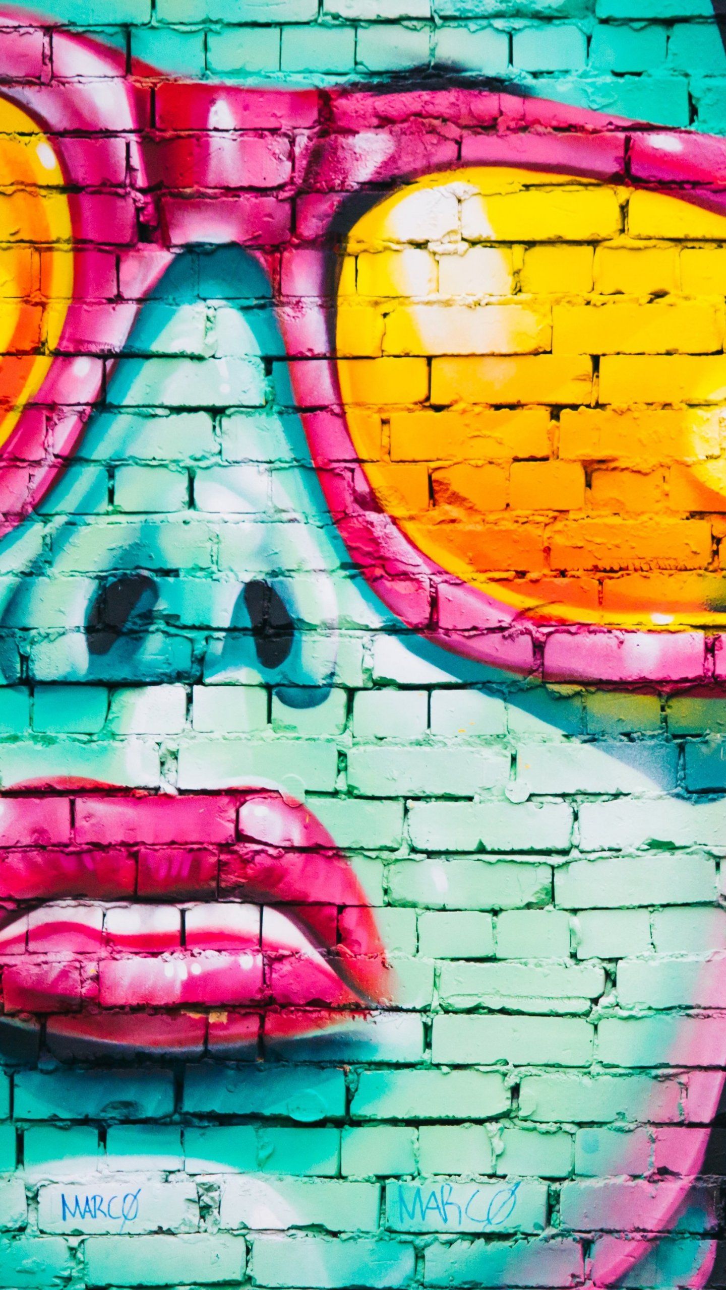 Girl With Sunglasses Graffiti Wallpaper - iPhone, Android y escritorio