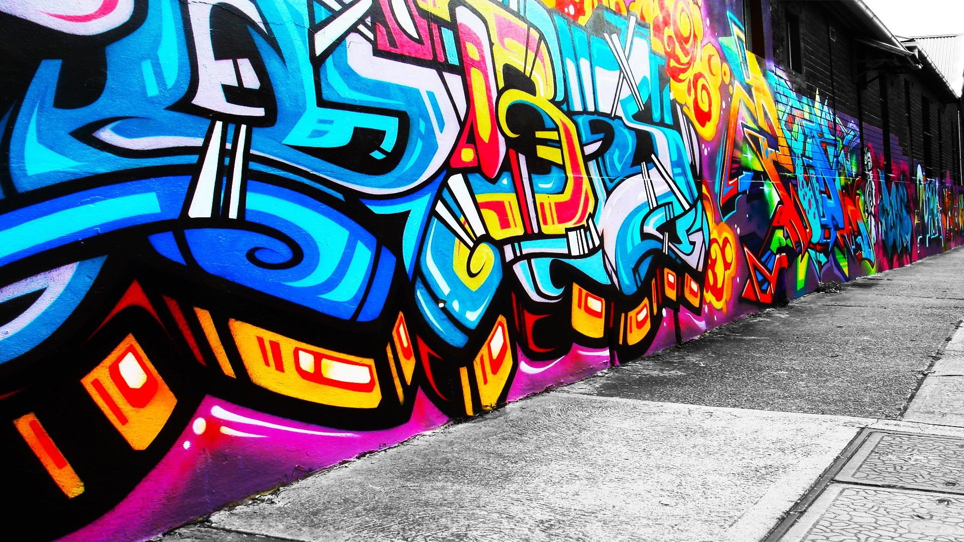 Fondo de pantalla de graffiti · ① Descargar fondos impresionantes gratis para