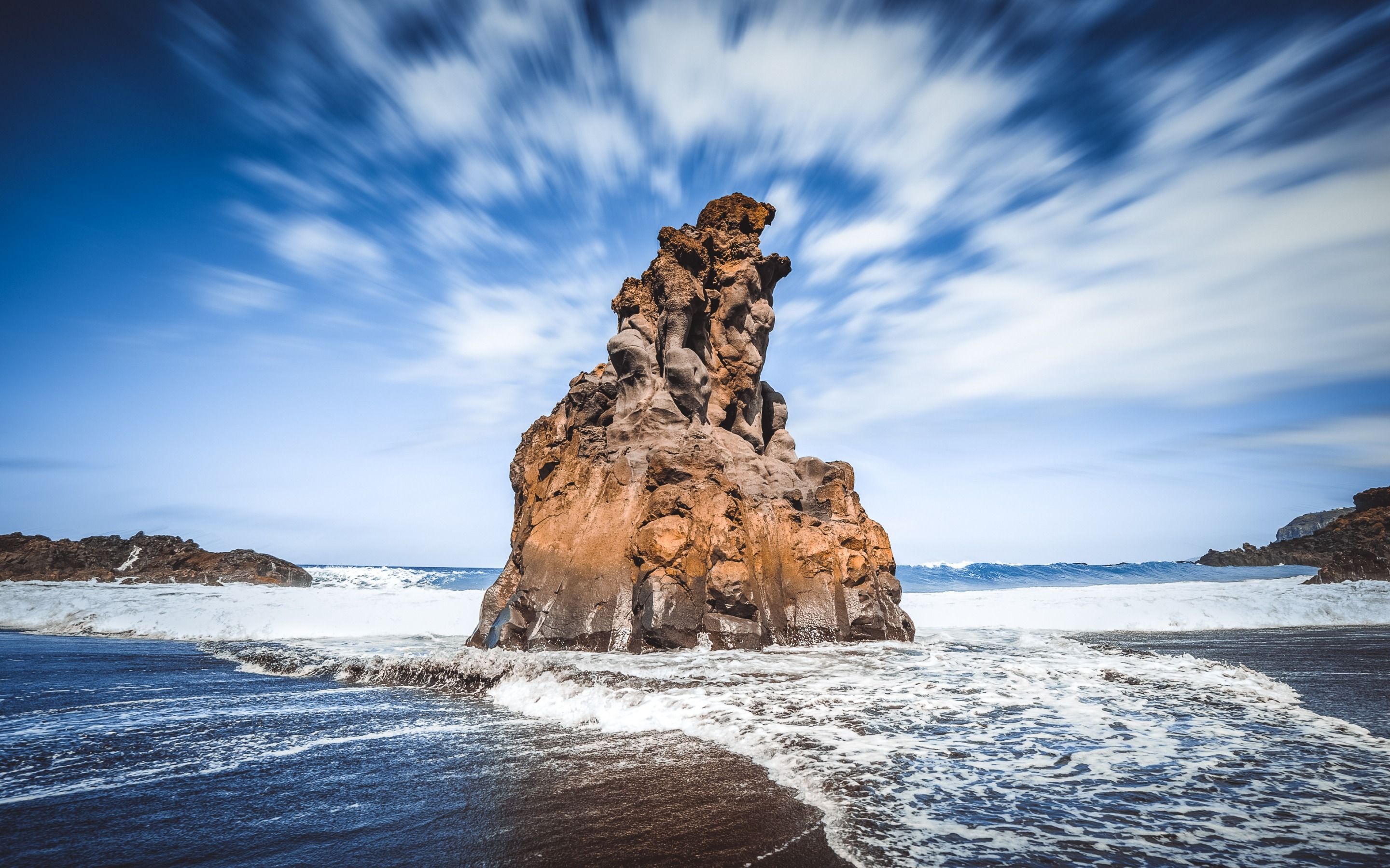 Descargar fondos de pantalla Tenerife, Océano Atlántico, acantilado, Islas Canarias