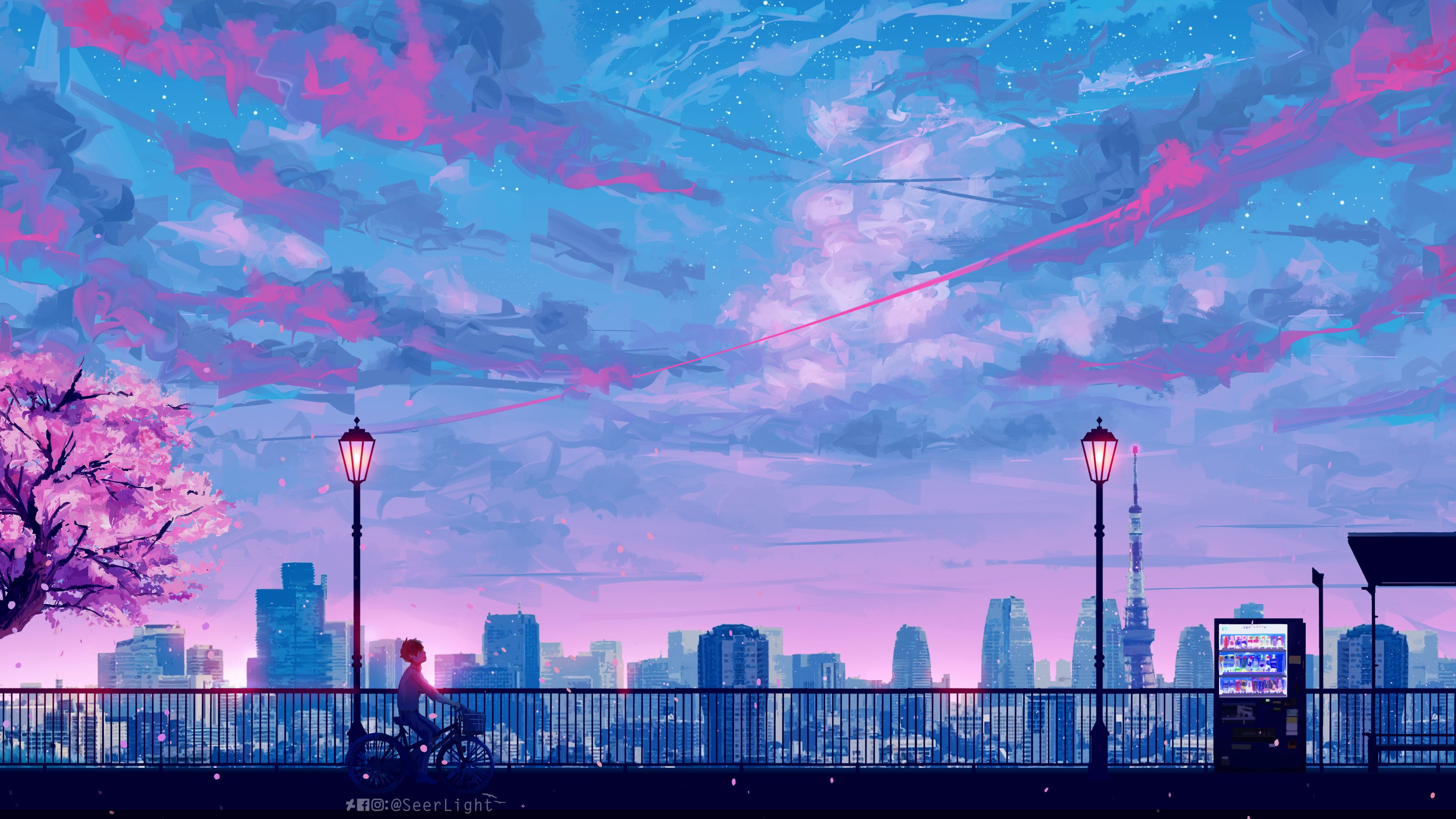 Fondo de pantalla 4k Anime Paisaje urbano Paisaje Paisaje 4k 4k-fondos de pantalla