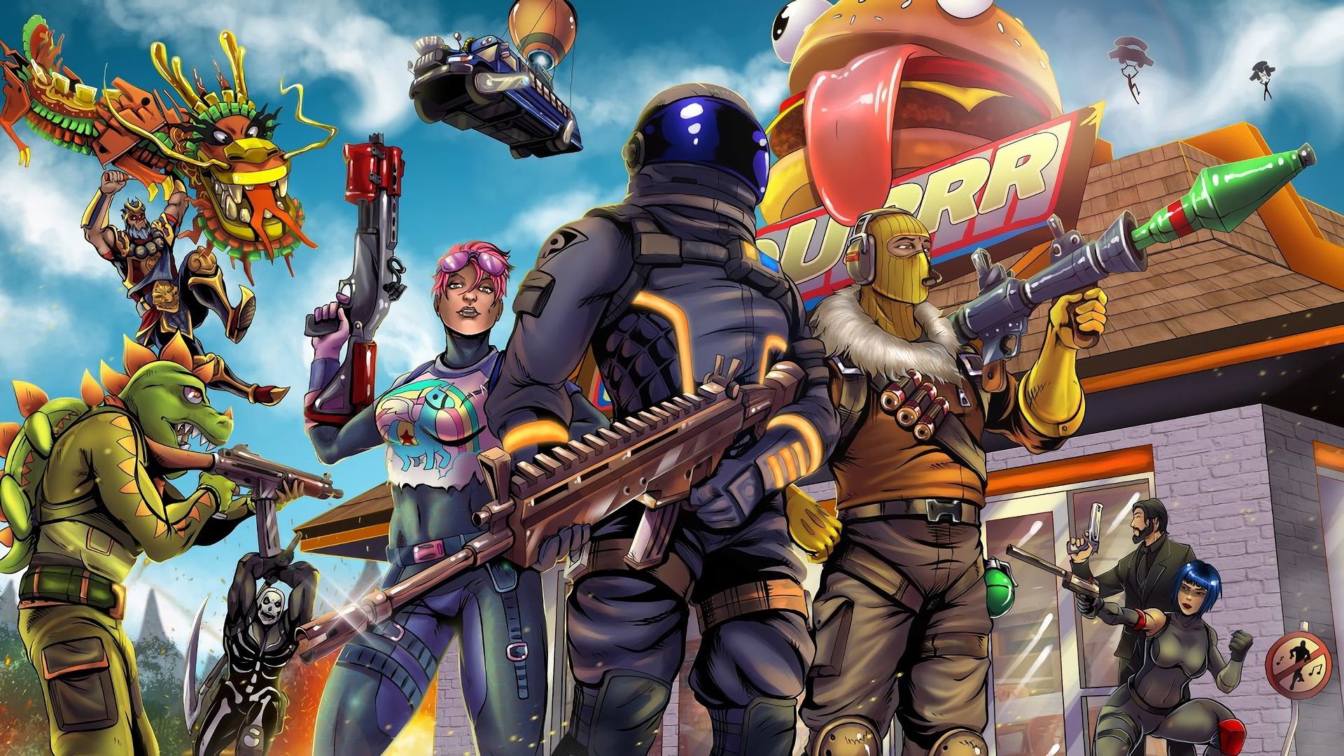 Fortnite Battle Royale Wallpaper en newwallpaperdownload.com