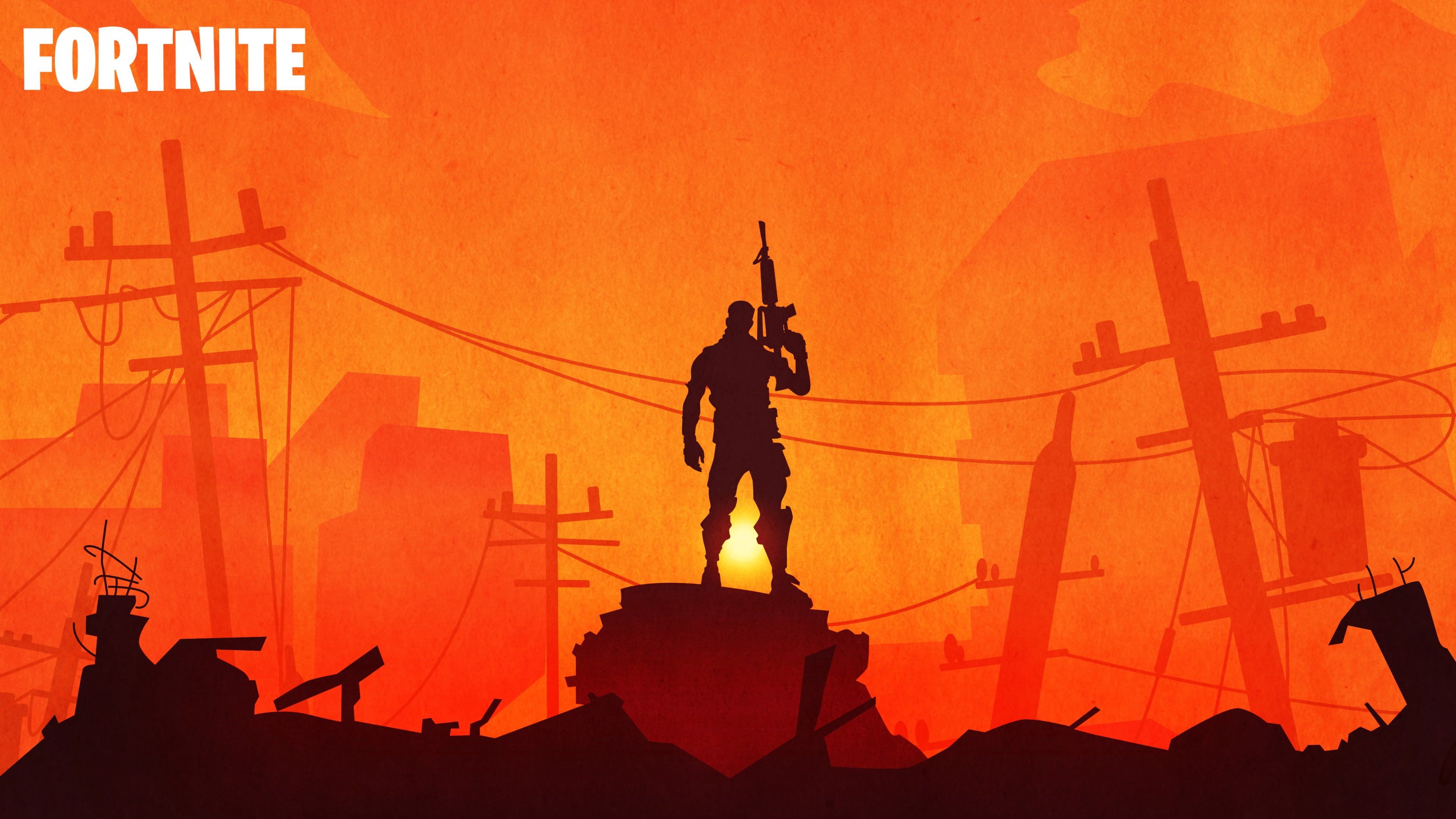 Fondo de pantalla HD: Fortnite, Battle Royale | Destello de papel tapiz