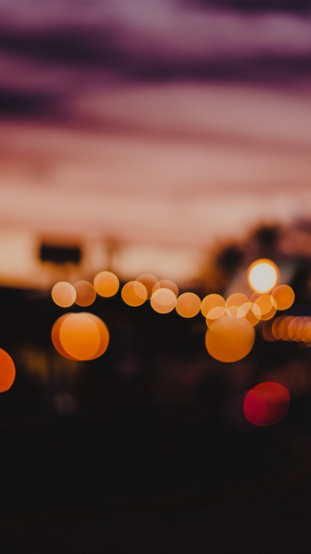 Blurry city lights HD Wallpaper iPhone 6 / 6S Plus - HD Wallpaper