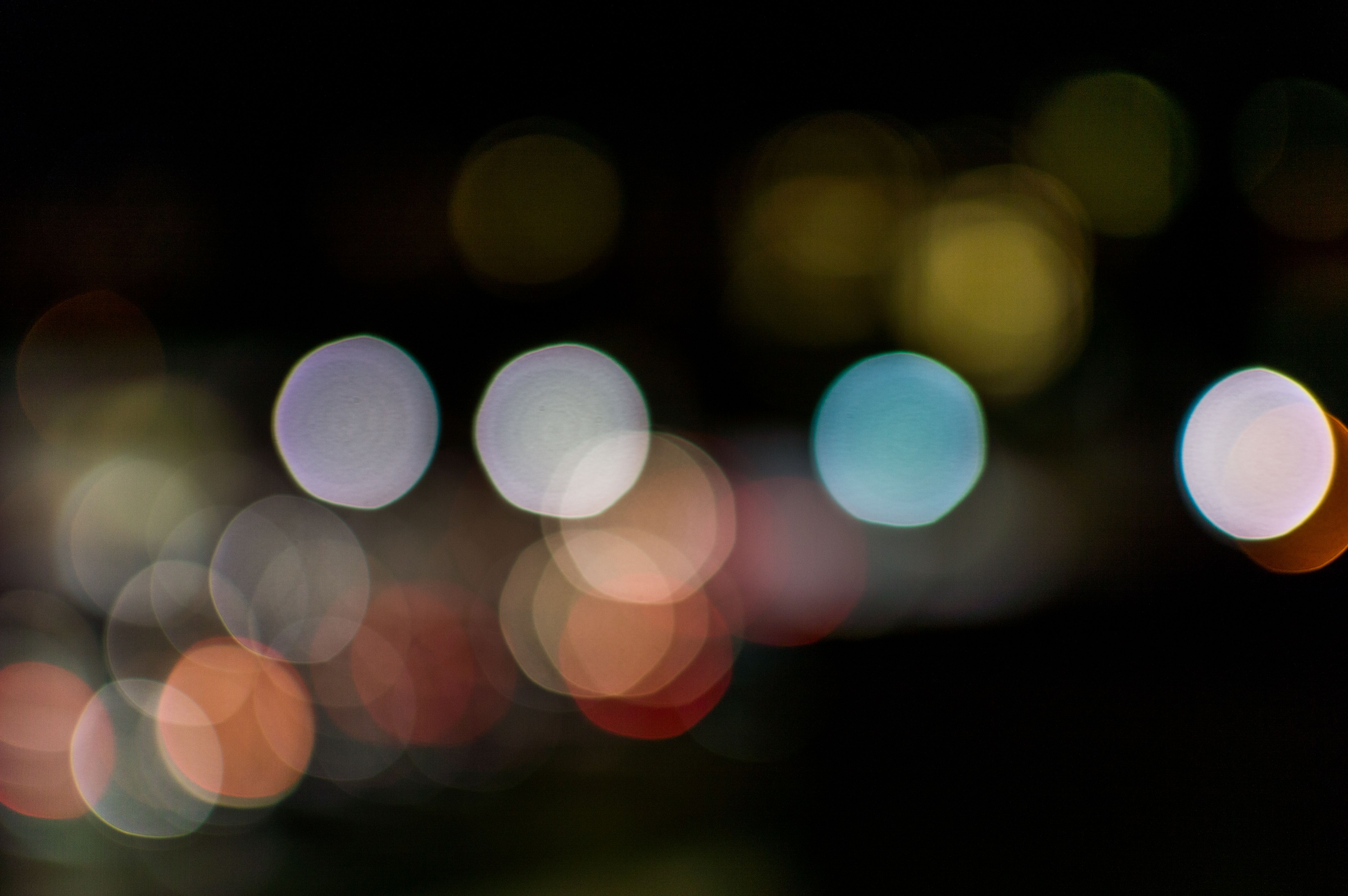 Fondos de pantalla: ciudad, noche, luces, losangeles, borroso, bokeh, borroso