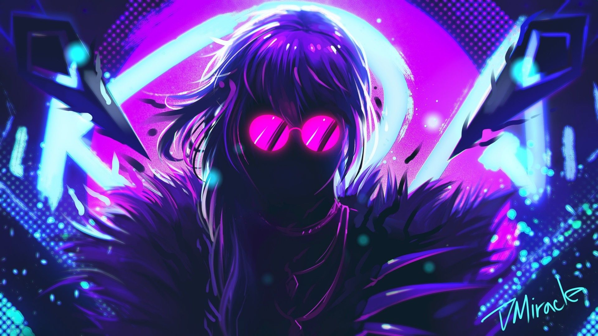 Descargar 1920x1080 League Of Legends, Kda Eve, Artwork, Neon