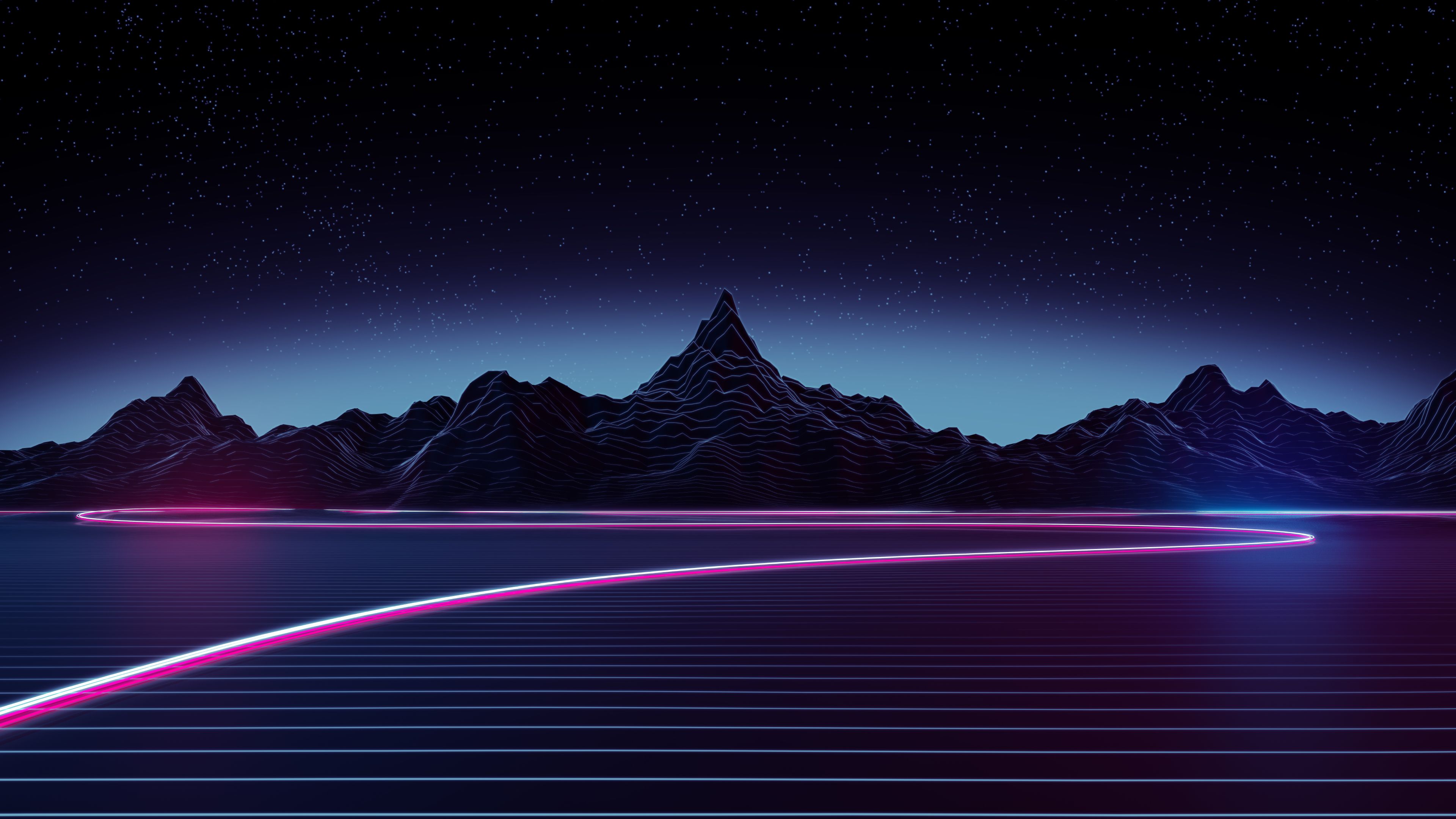 Neon Highway 4k, artista HD, fondos de pantalla 4k, imágenes, fondos