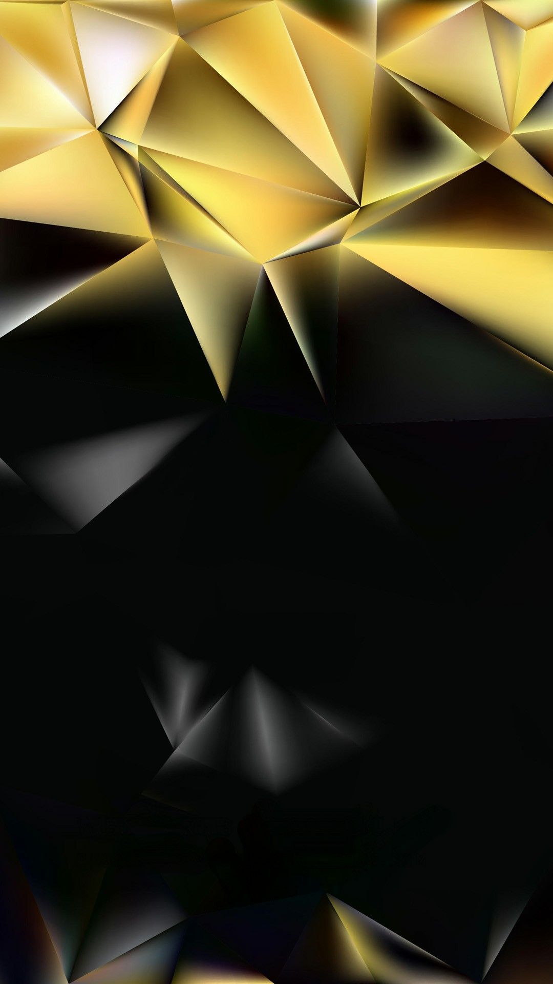 Polígono Dorado | Fondos de pantalla (para teléfonos) ㊗ en 2019 | Negro