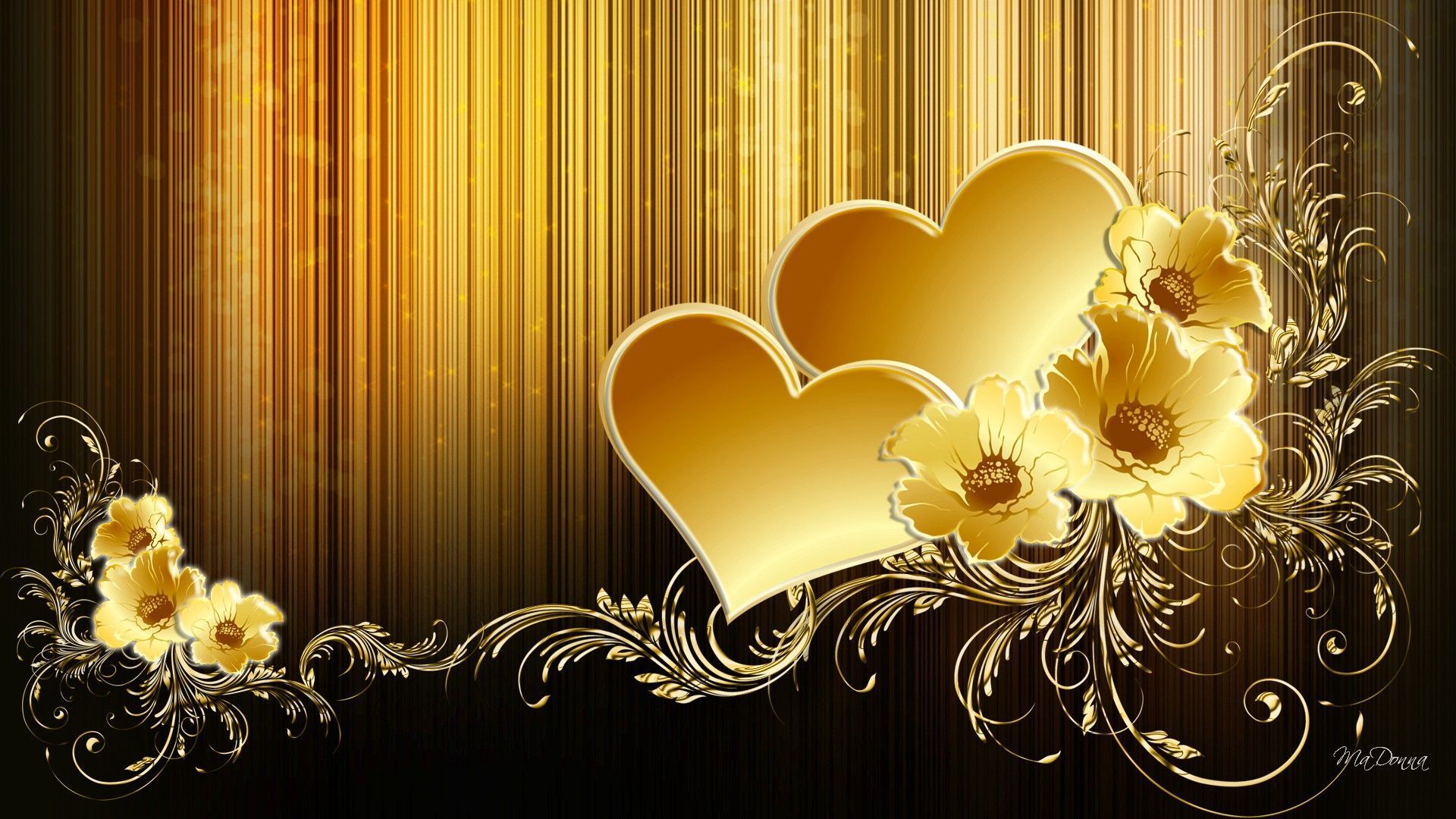 unidades de fondo de pantalla de oro negro 1920x1080