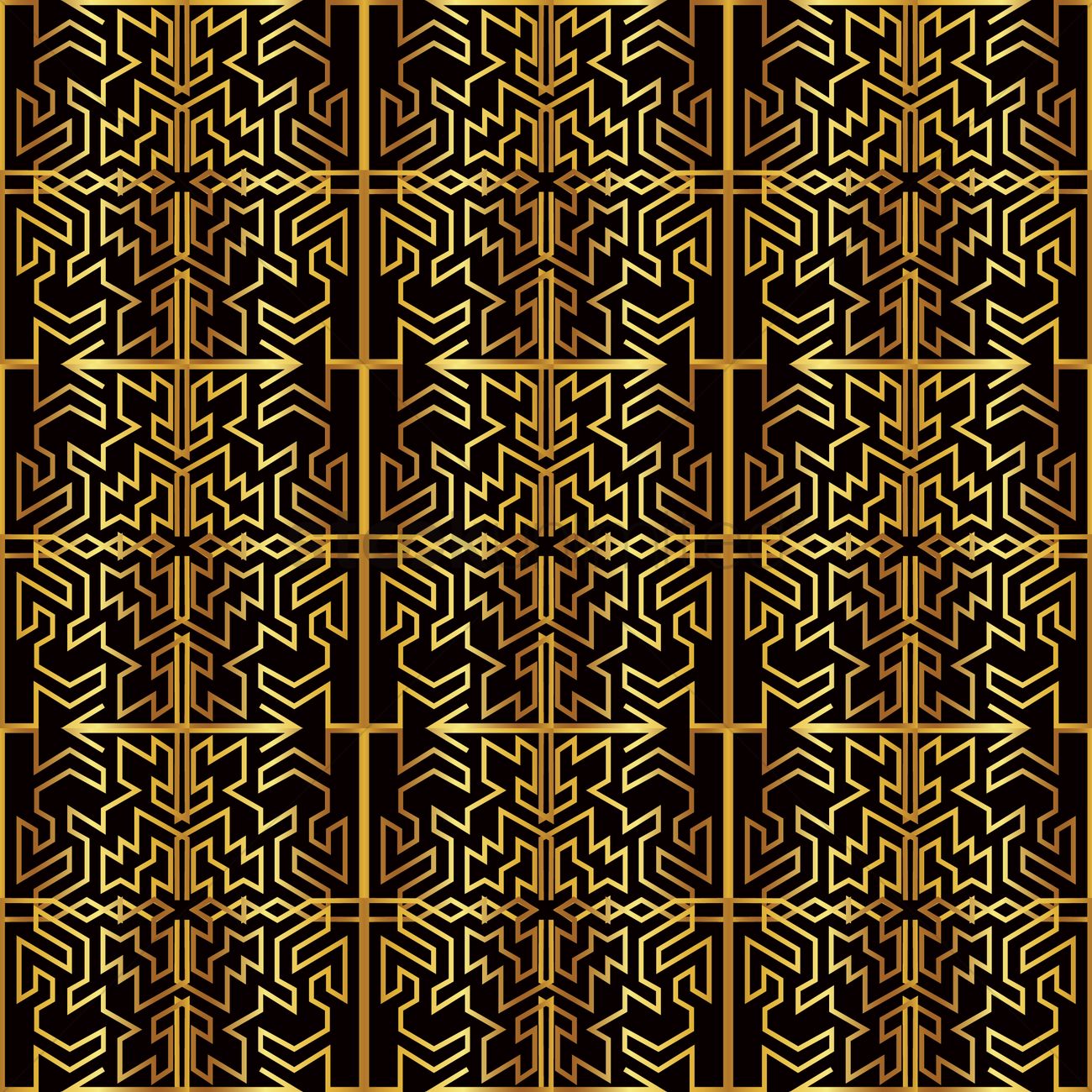 Papel pintado negro y dorado Imagen vectorial - 1821380 | StockUnlimited