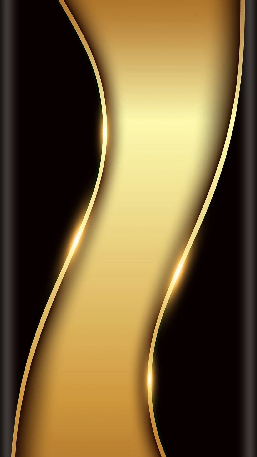 Fondo de pantalla negro con dorado 1080x1920