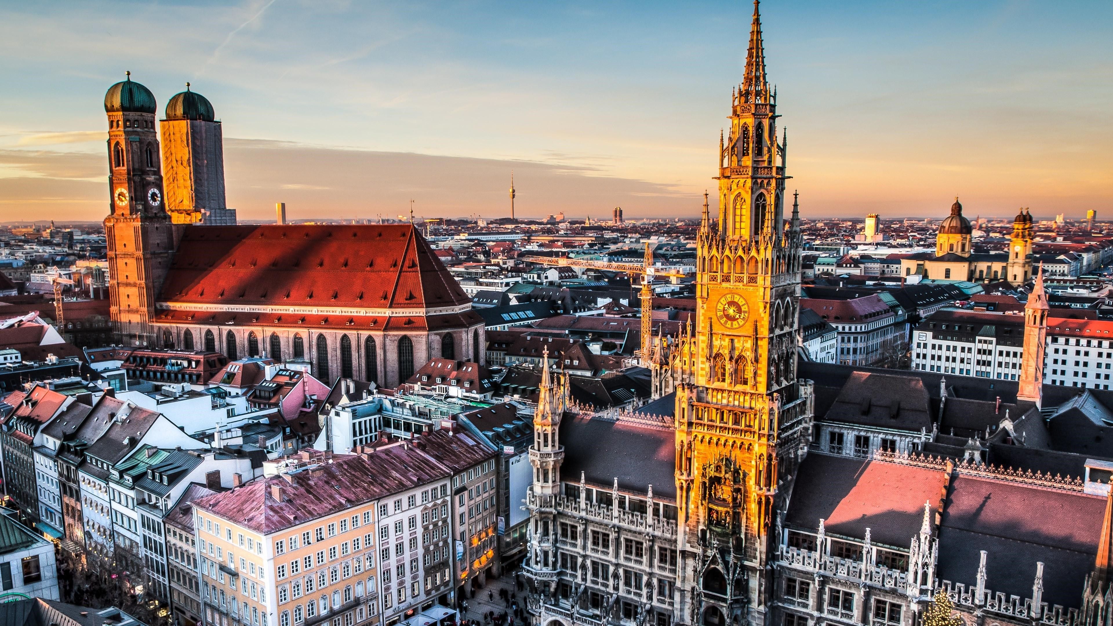 Plaza Marienplatz en Munich Alemania Fondos de pantalla | HD Wallpapers