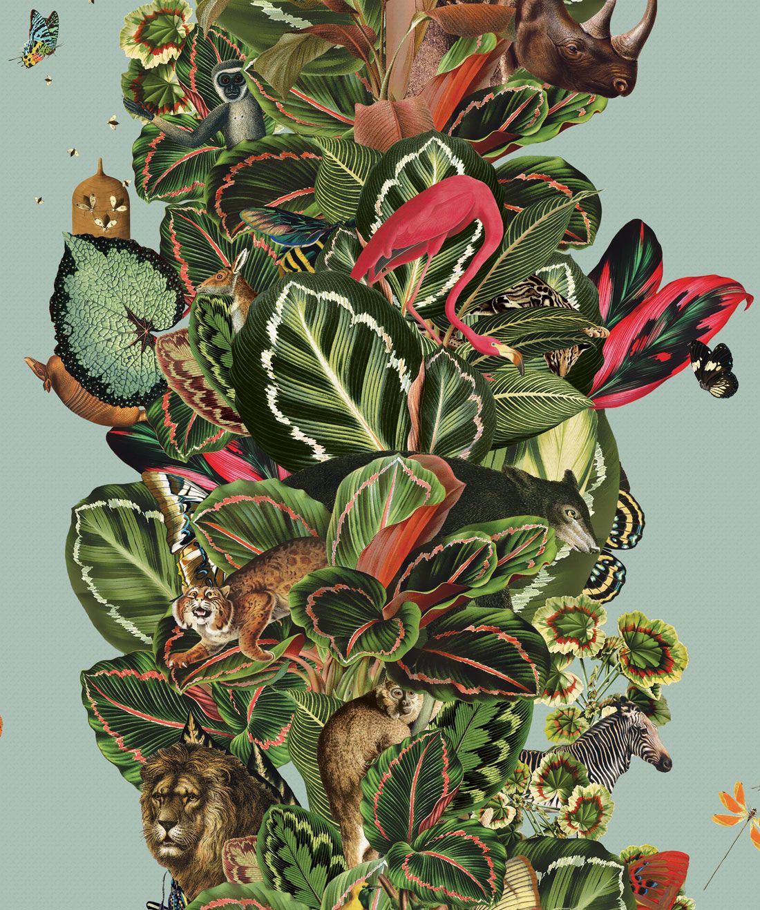 Viva Tropicana, (Two Rolls) Papel pintado tropical de lujo • Milton & King