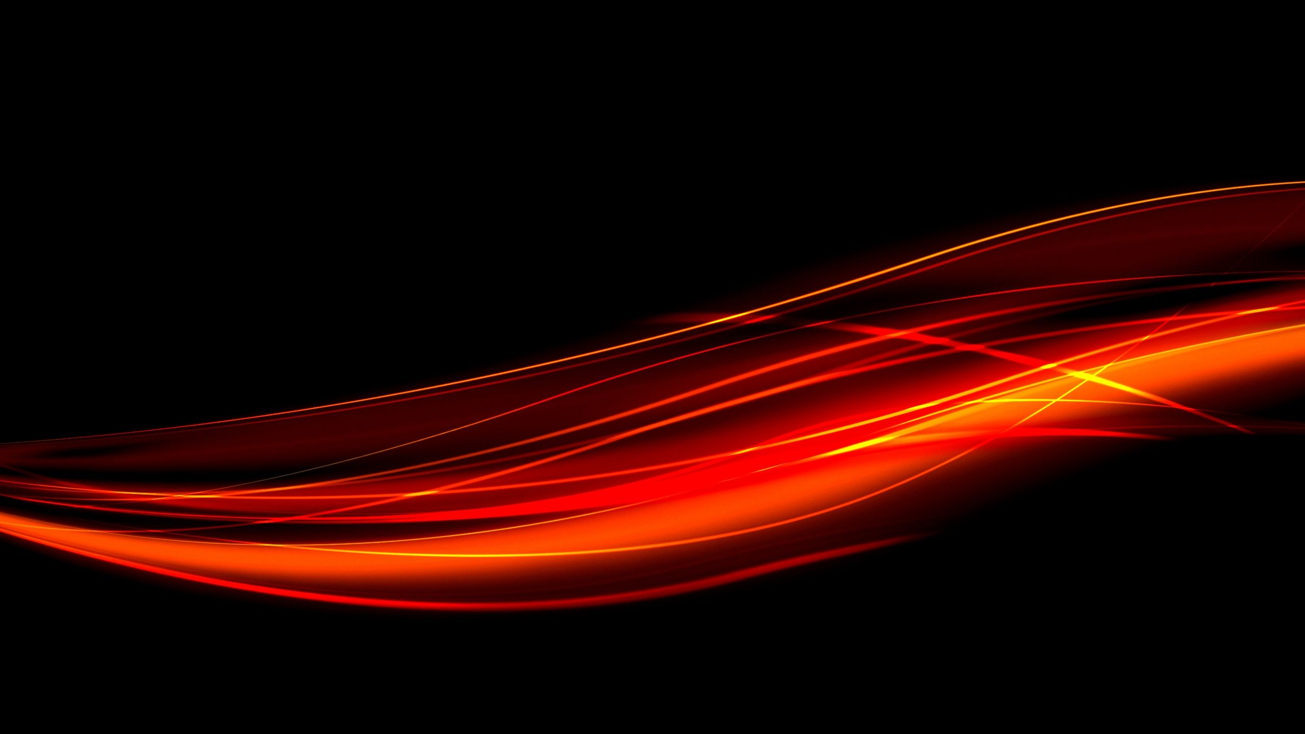 Fondo de pantalla negro y naranja 01 - [2560x1440]
