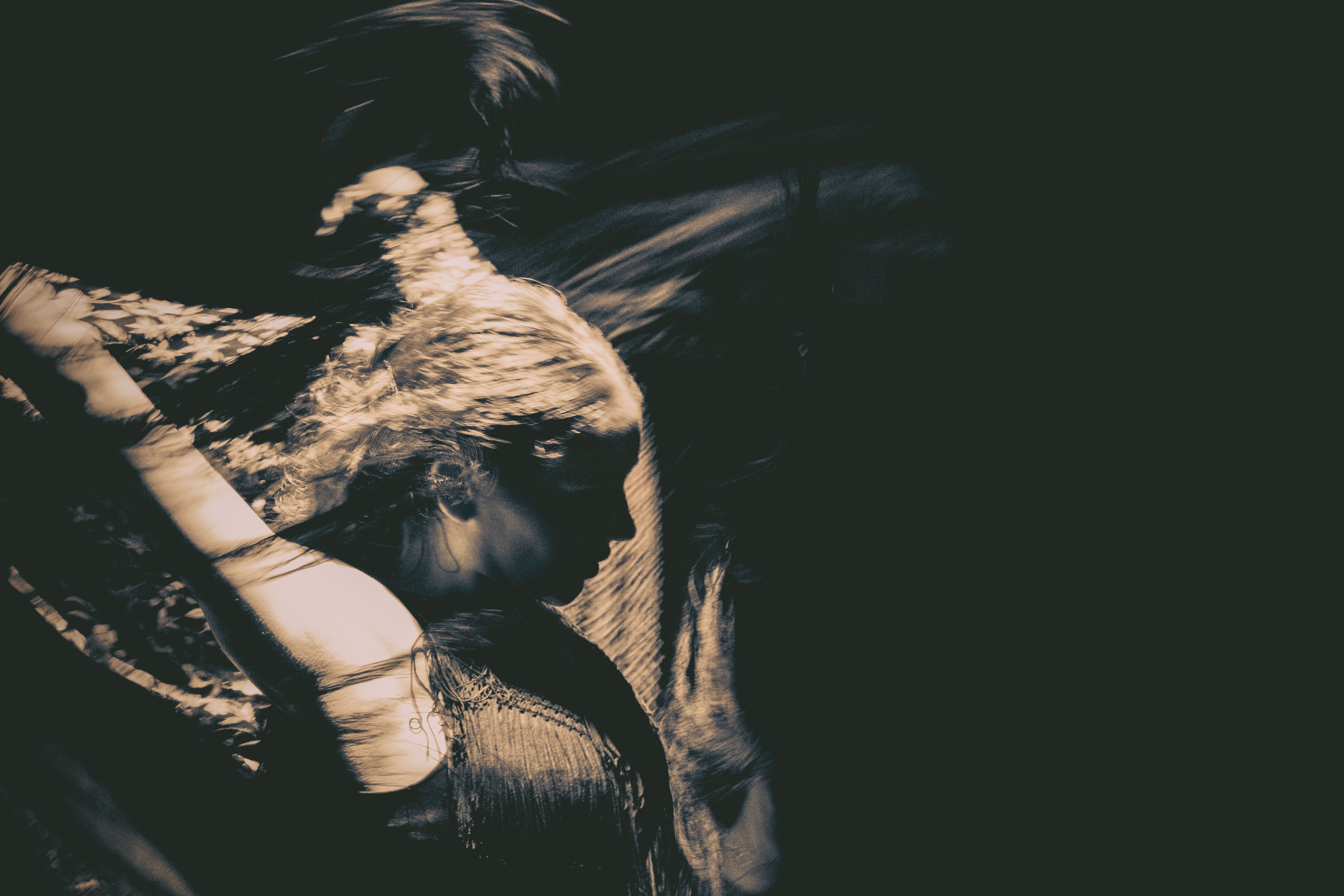 Black Dance Dancer Flamenco Woman 4K fondo de pantalla