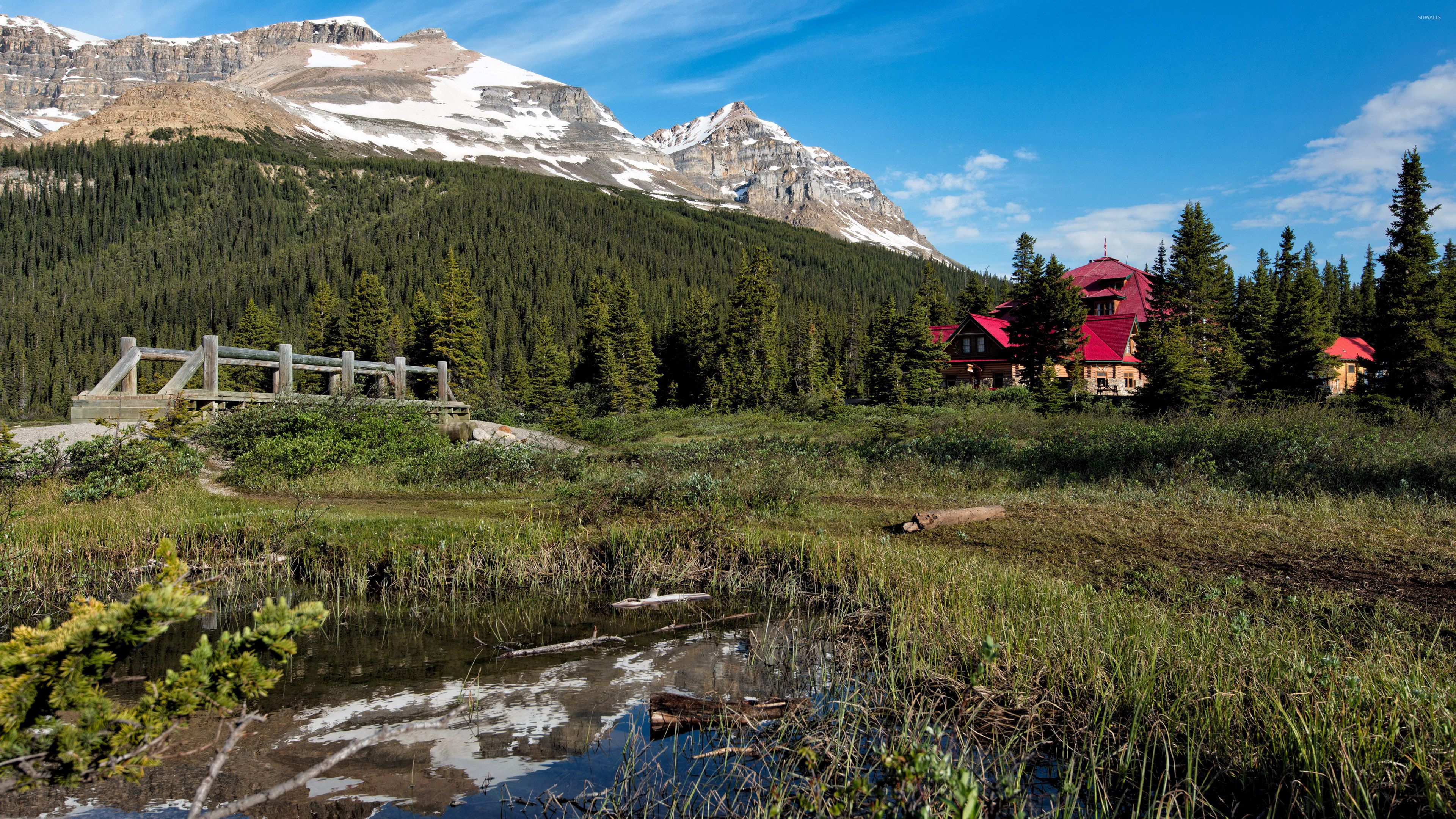 Fondo de pantalla de Mansion in the Rocky Mountains - Fondos del mundo - # 41129