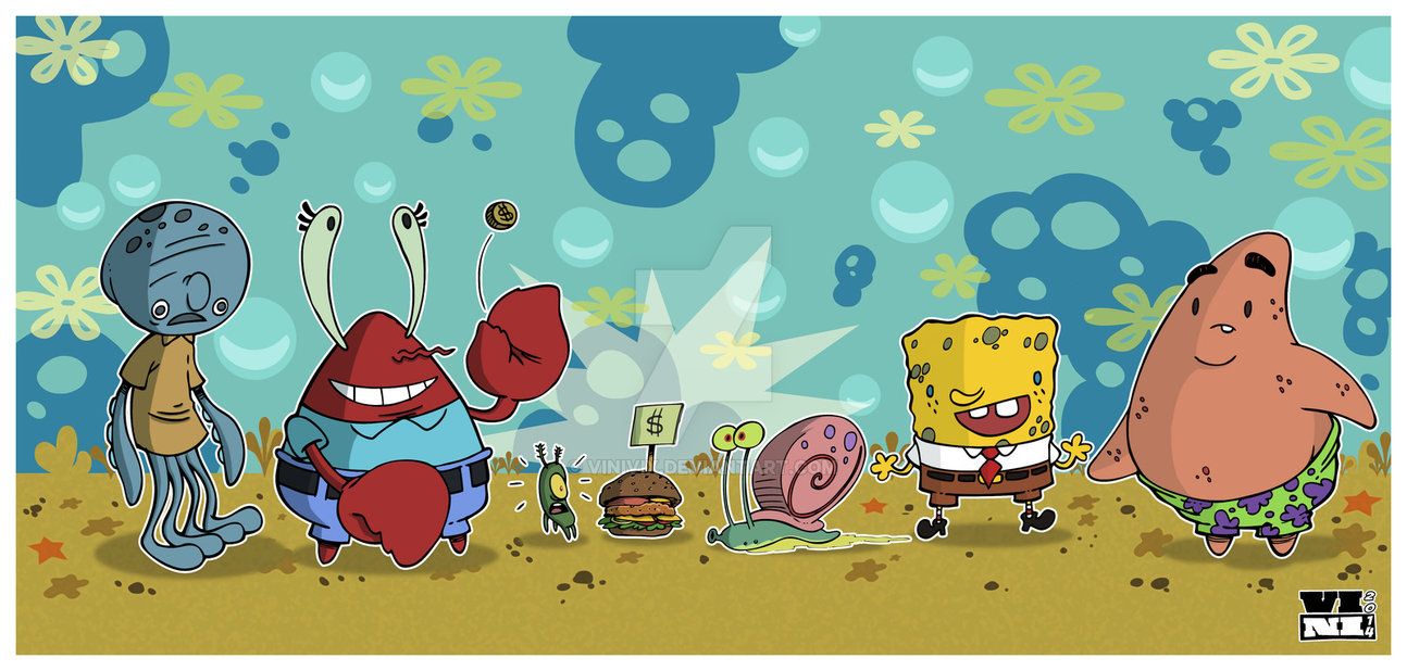 Fondo de pantalla de Bob Esponja FB por ViniVix en DeviantArt
