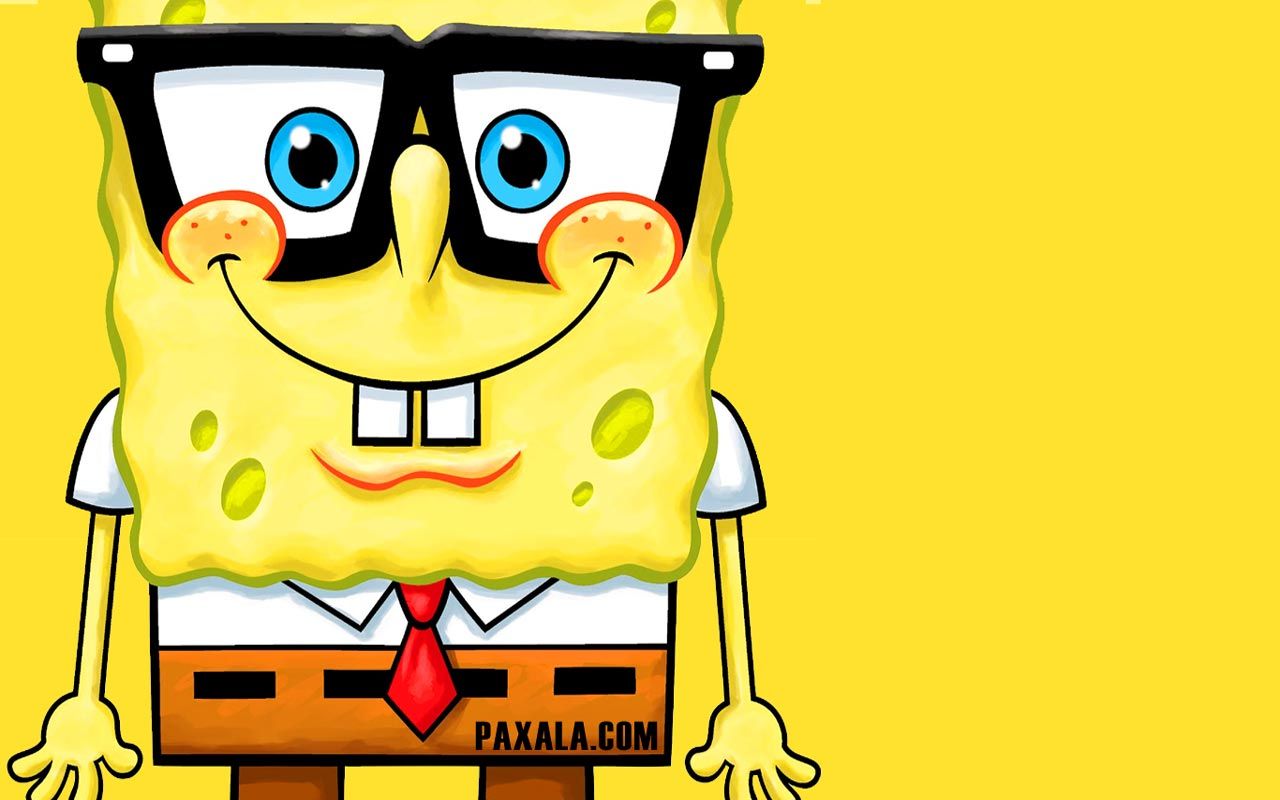 Fondo de pantalla: Bob Esponja con anteojos