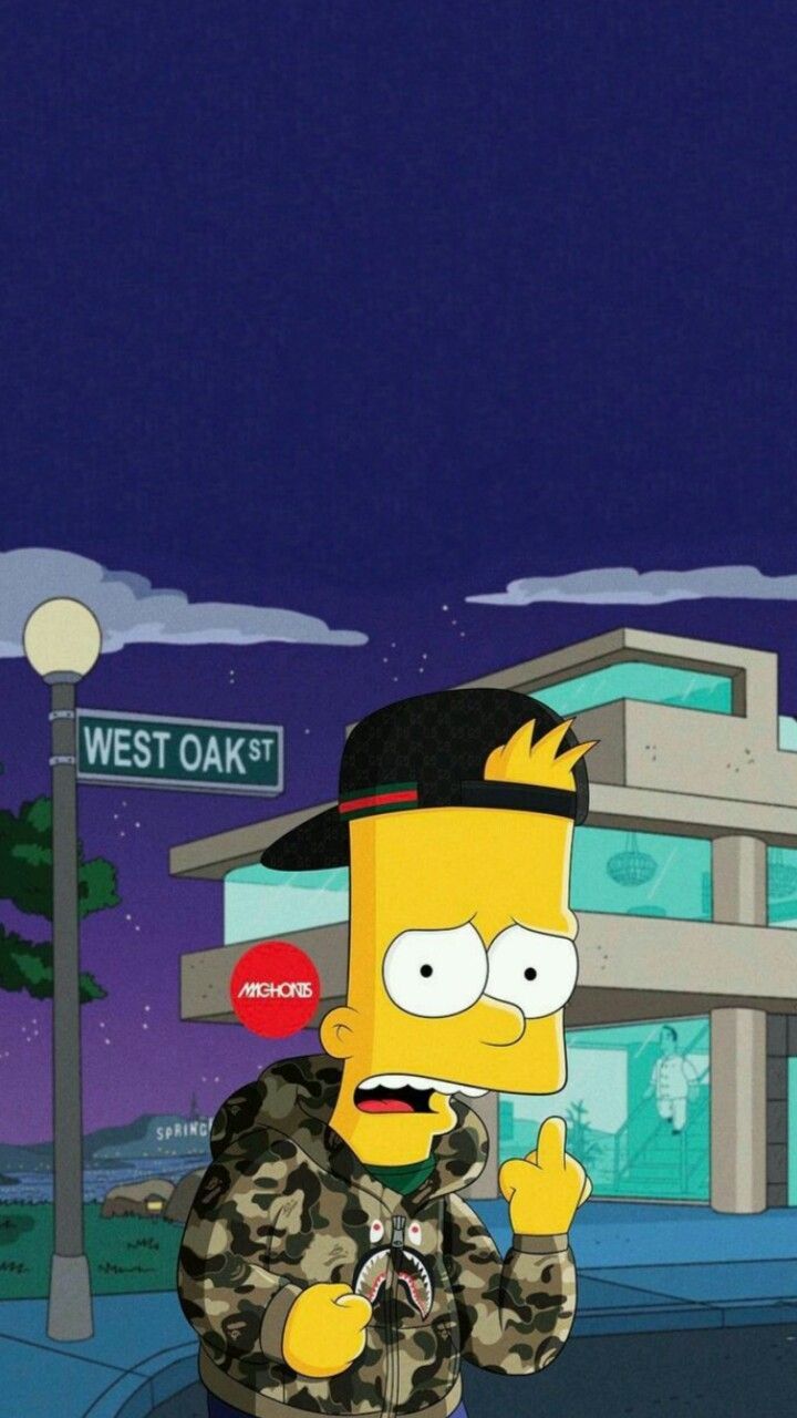 Fondos de pantalla deprimidos de Bart Simpson