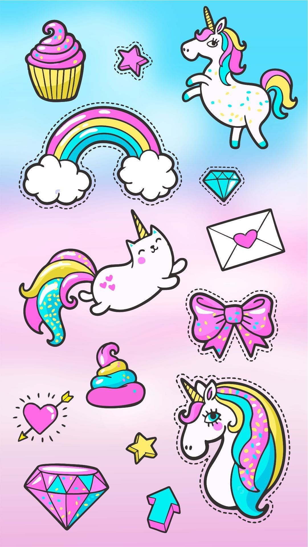 Más de 75 fondos de pantalla animados de Unicornio