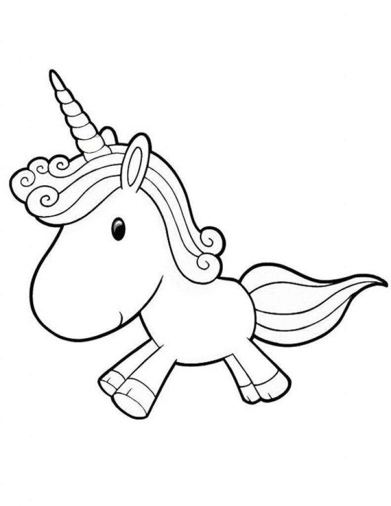 Página para colorear: Kawaii Coloring Pages â ™ ¡Coloring Pages â ™ ¡Unicornio