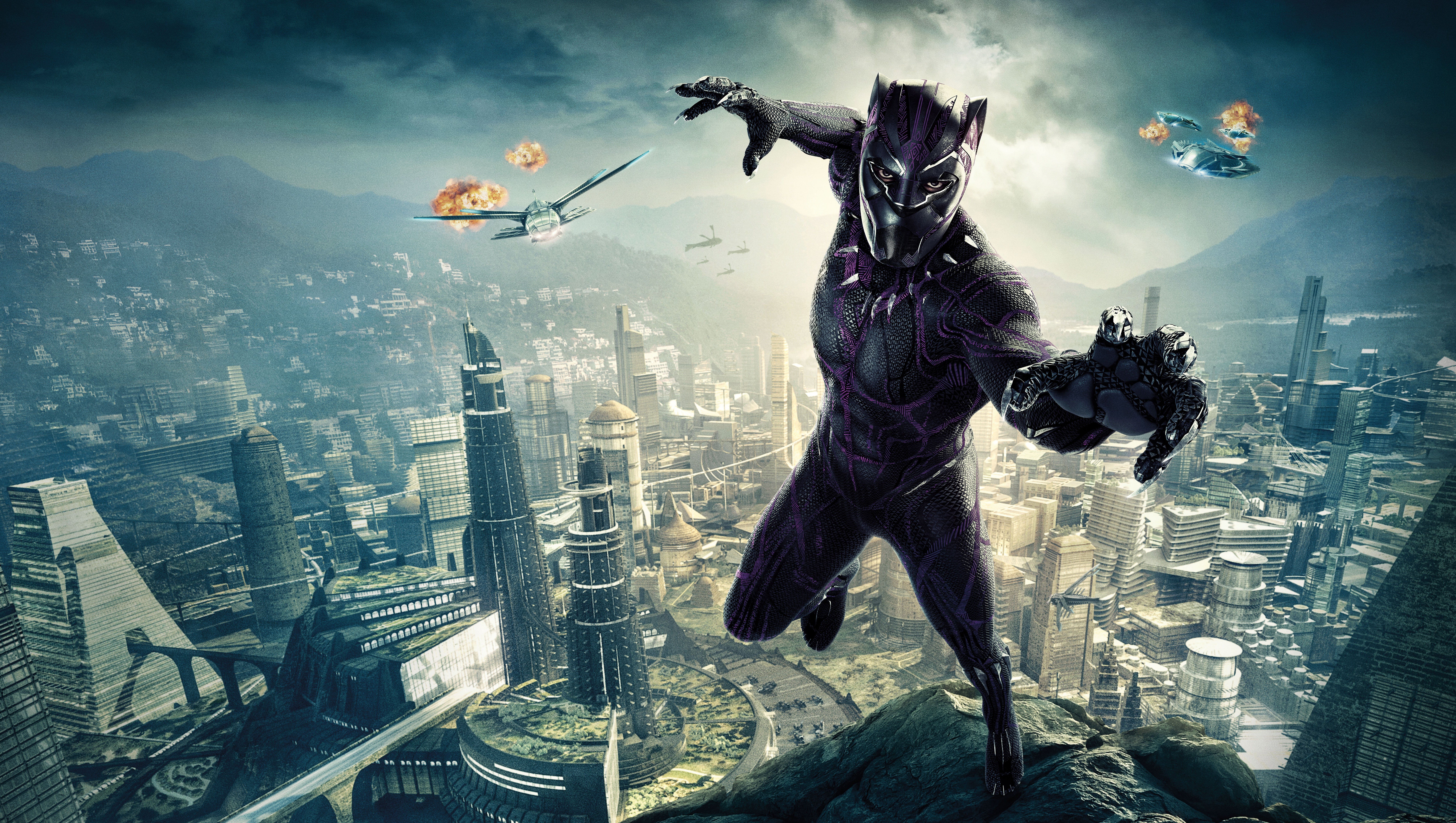 Fondo de pantalla de Black Panther 4K