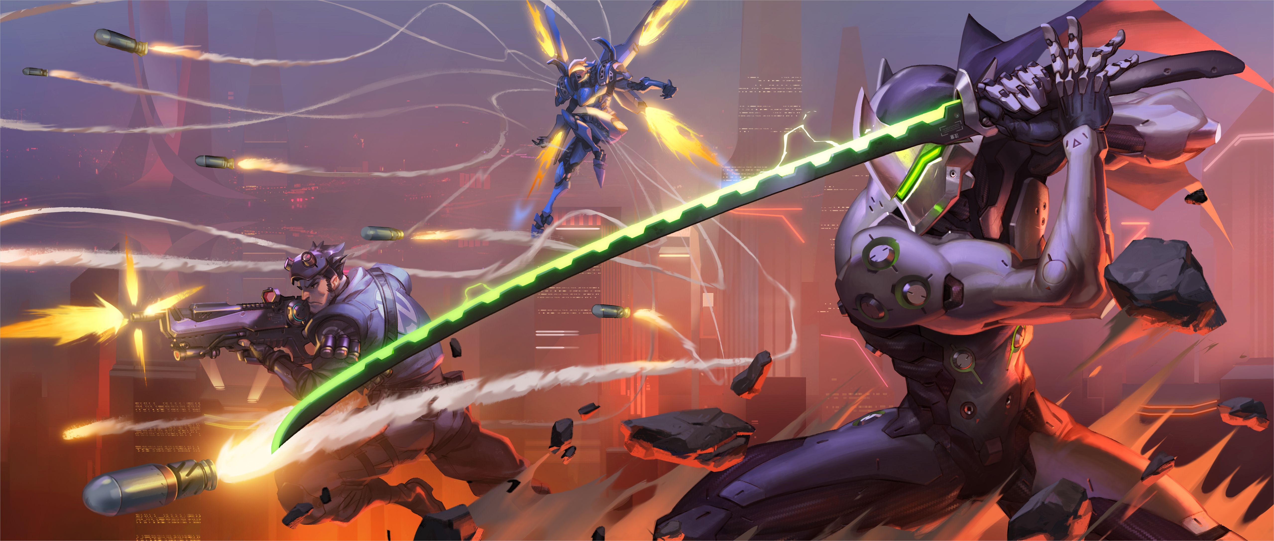Fondo de pantalla de Genji, Overwatch, 5K, Juegos, # 833