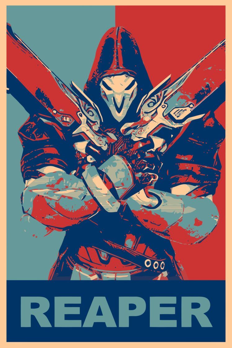 propaganda, Reaper (Overwatch), Overwatch, Gamer HD Wallpapers
