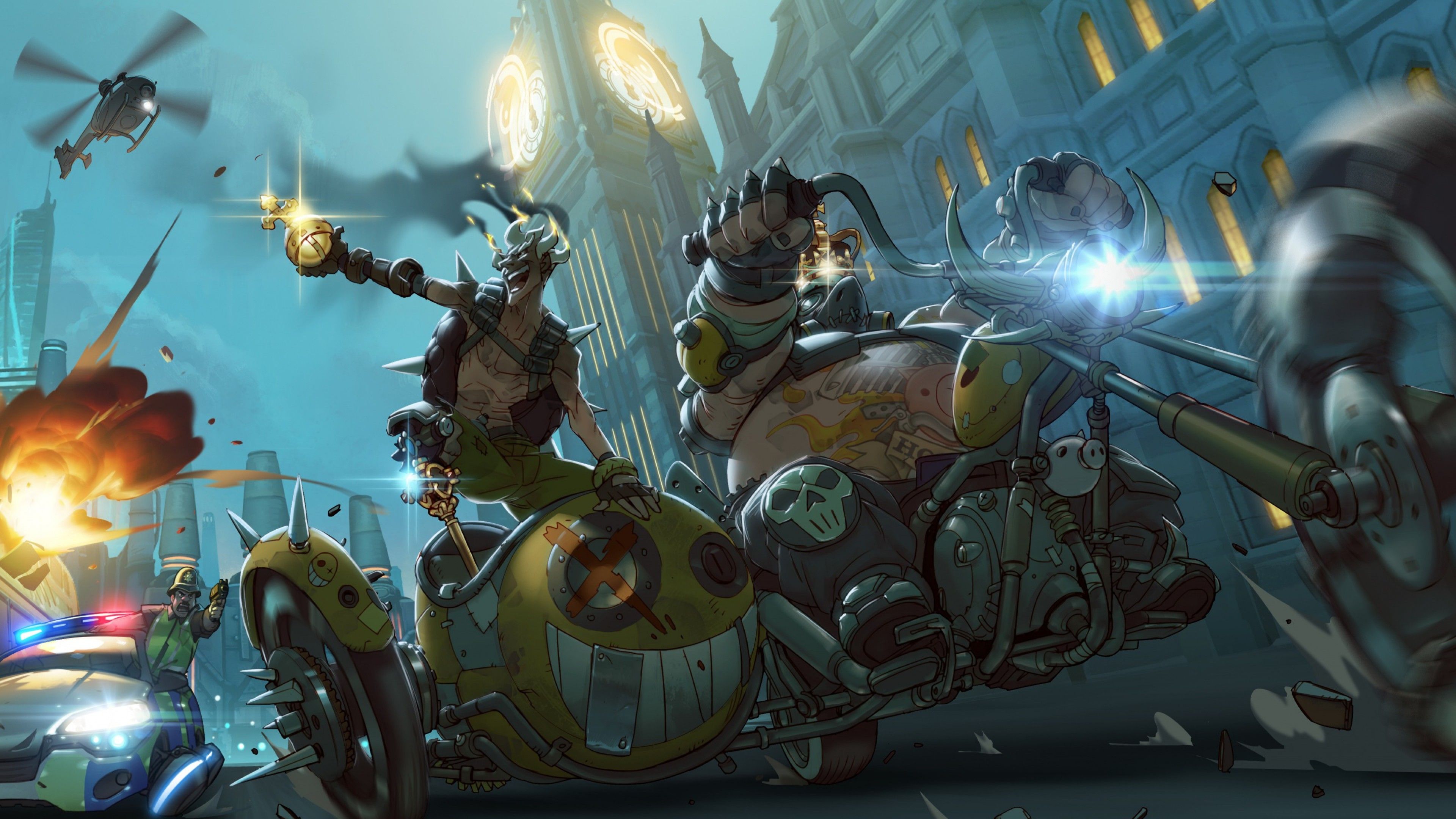 2951061 3840x2160 roadhog overwatch overwatch overwkrat overwatch