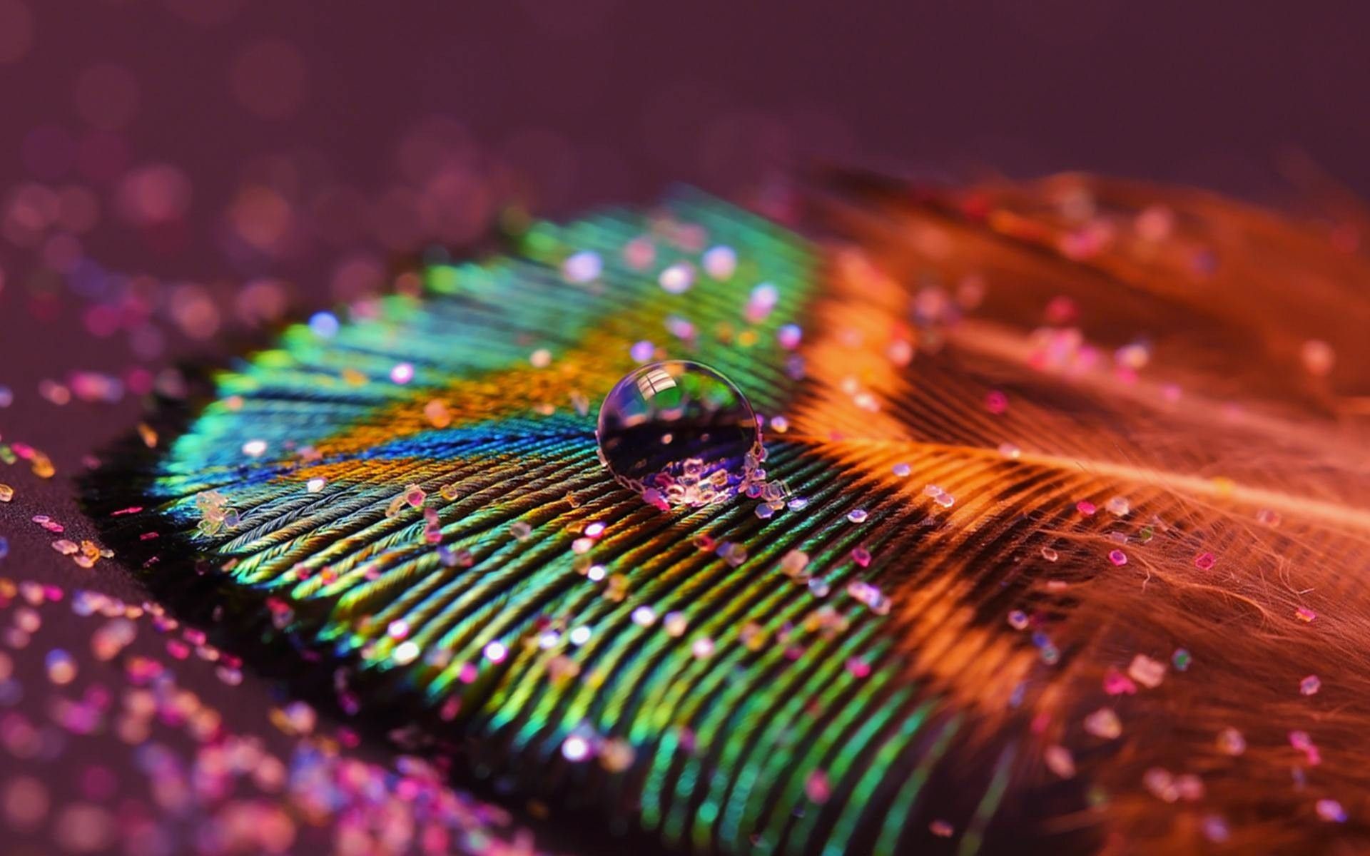 Peacock Feather Wallpaper (más de 59 imágenes)