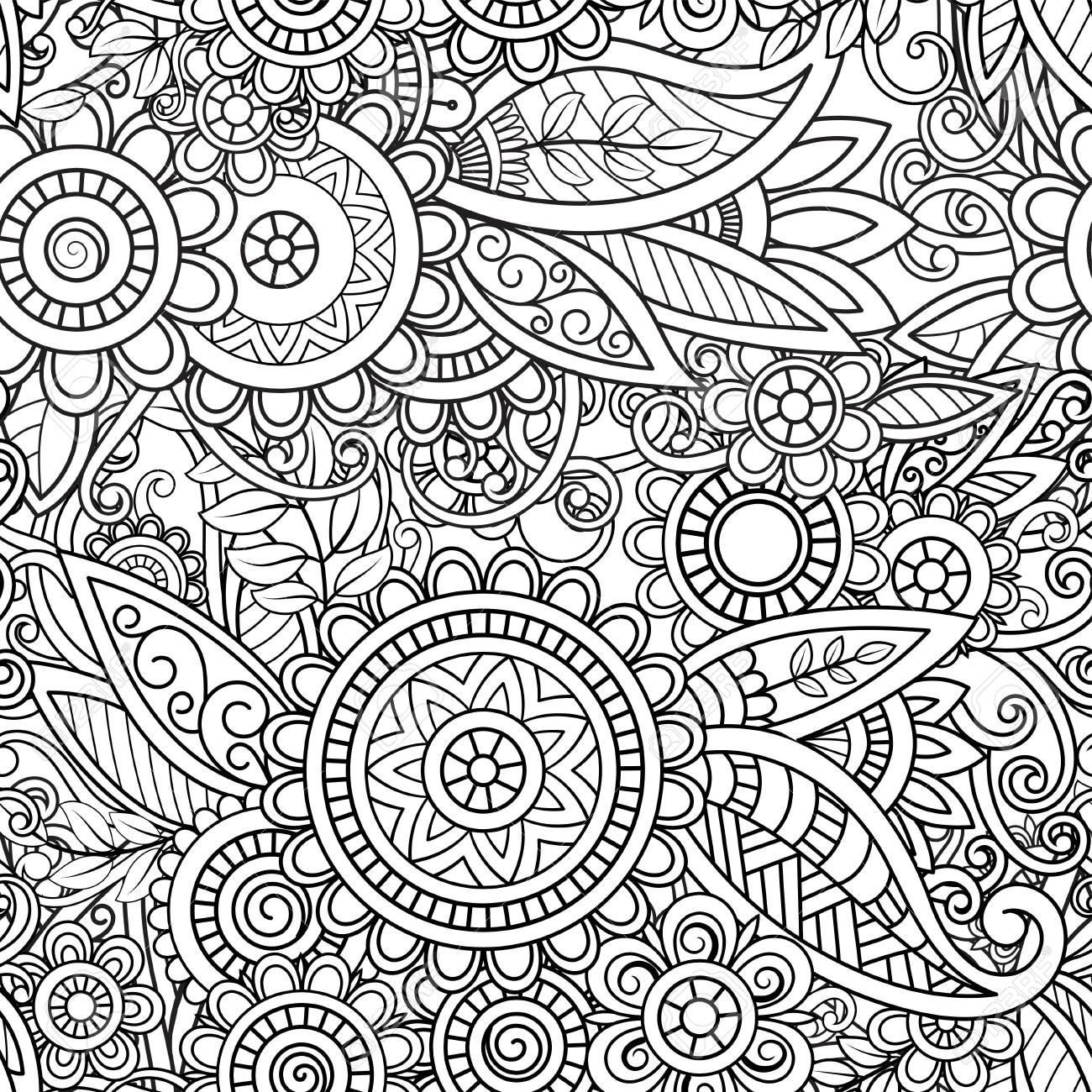 El mejor patrón floral étnico sin fisuras con mandalas Wallpapers (8 +