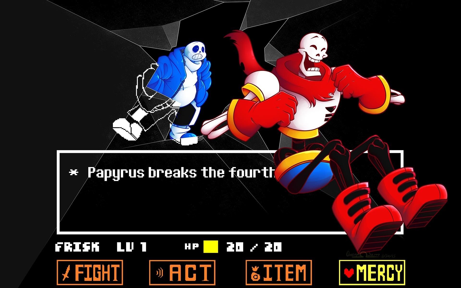 Más de 80 fondos de pantalla de Papyrus Undertale