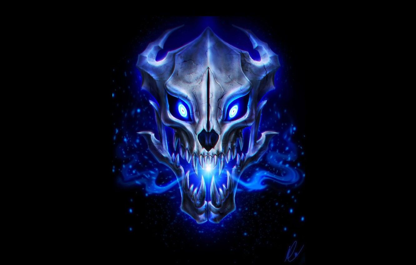 Cráneo De Fondo De Pantalla, Fondo Negro, Imágenes De Undertale Para Escritorio.