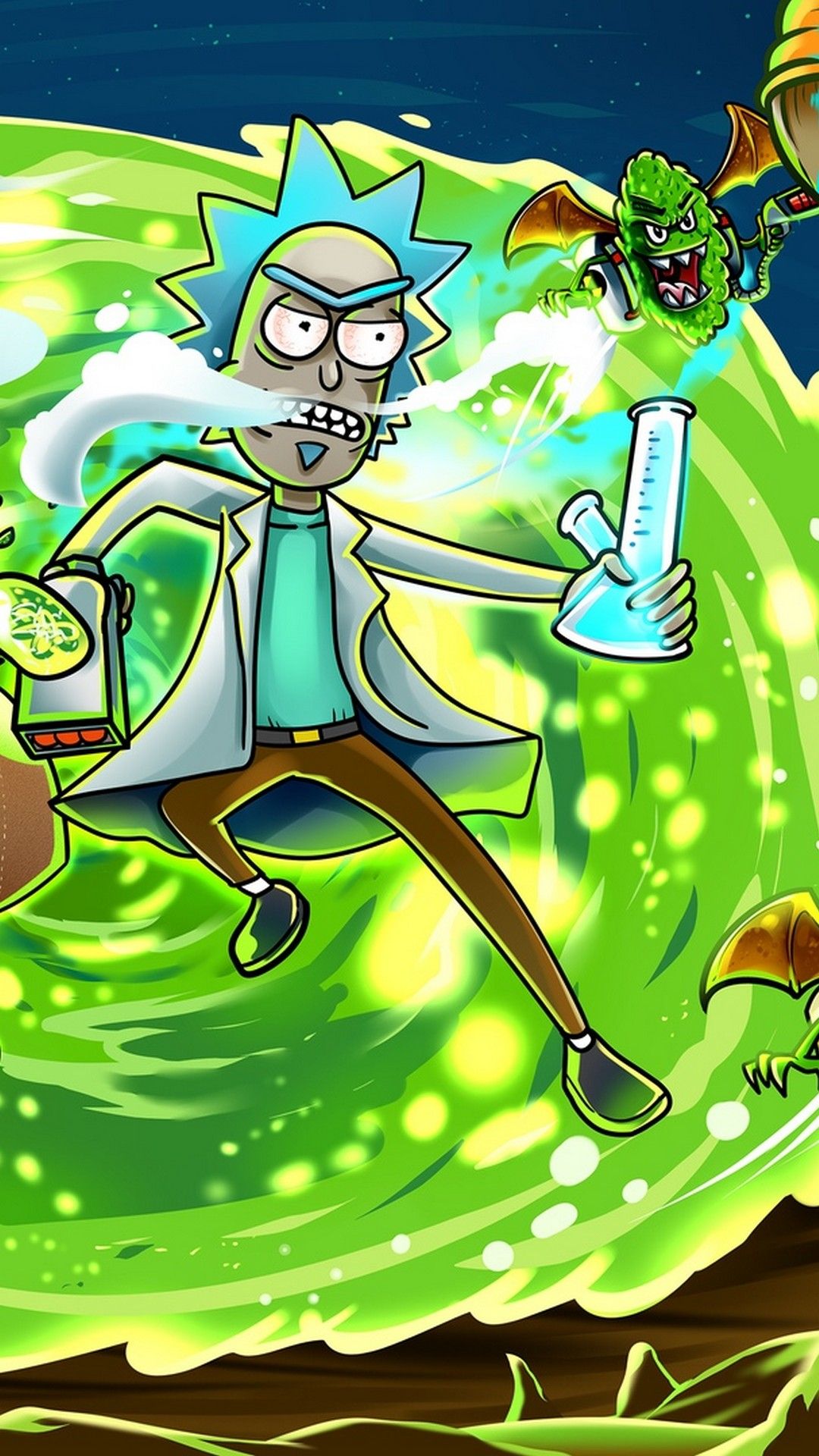Fondos de pantalla móviles Rick y Morty 1080p con alta resolución - Rick